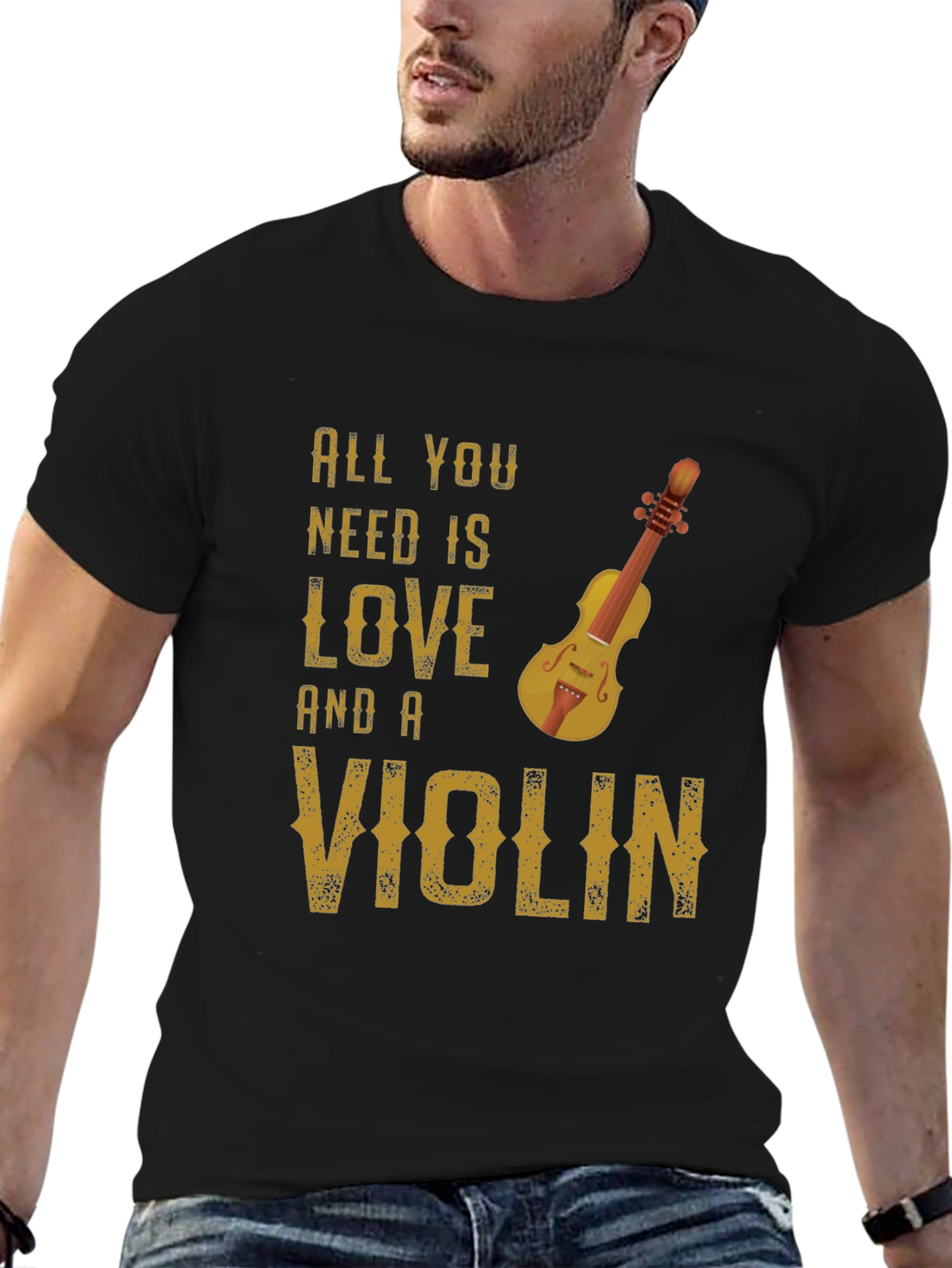 All You Need Is Love and a Violin T-Shirt