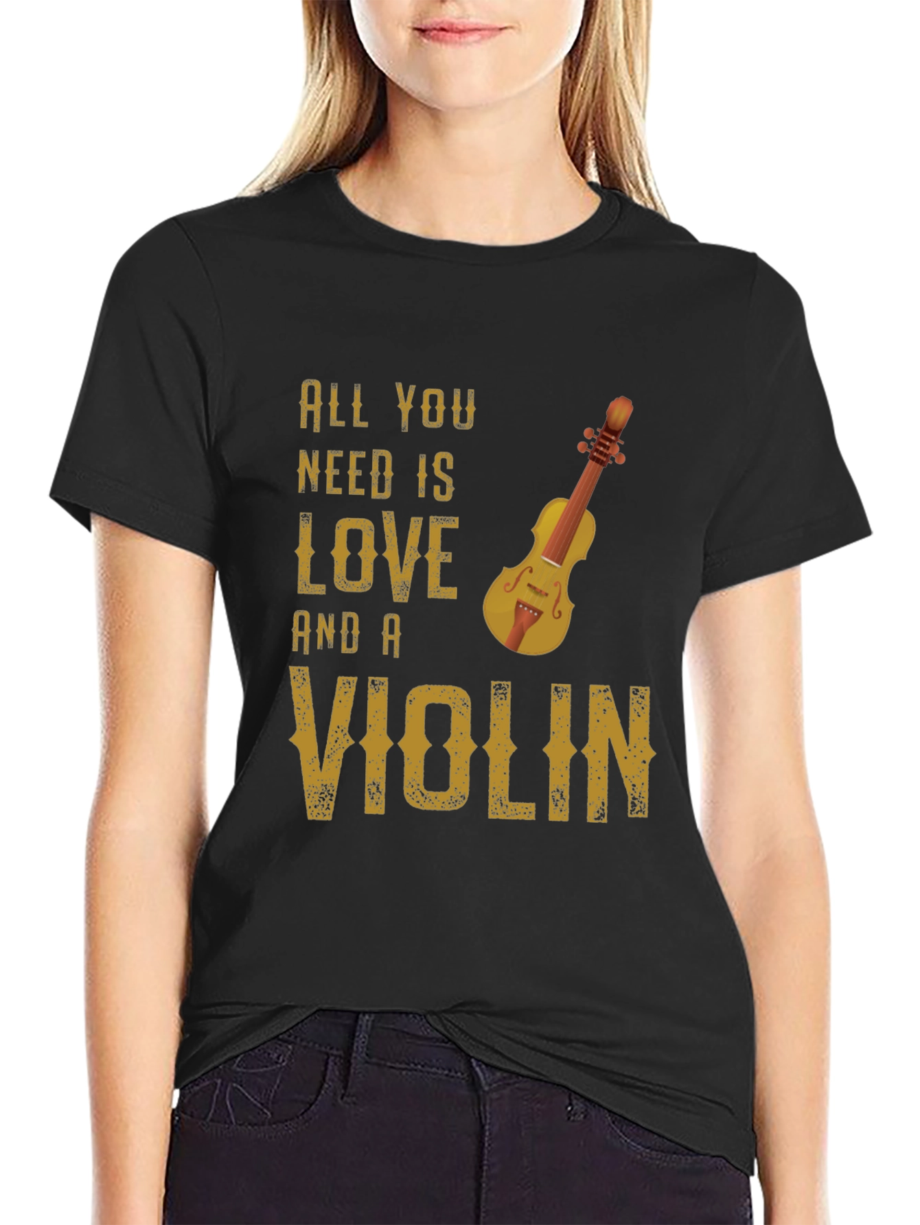 All You Need Is Love and a Violin T-Shirt