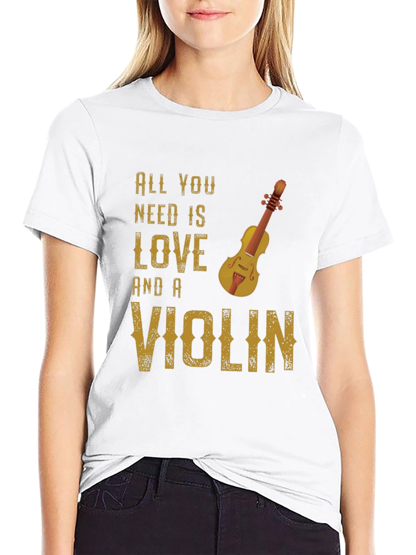 All You Need Is Love and a Violin T-Shirt