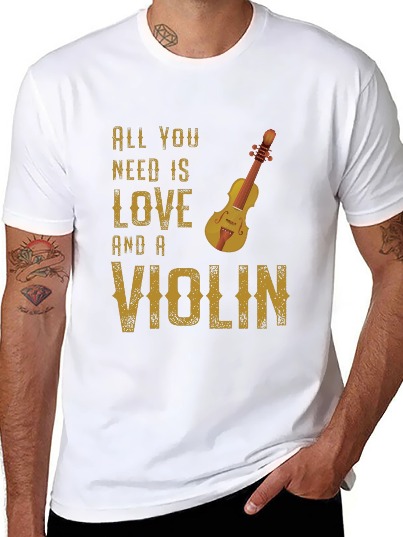 All You Need Is Love and a Violin T-Shirt