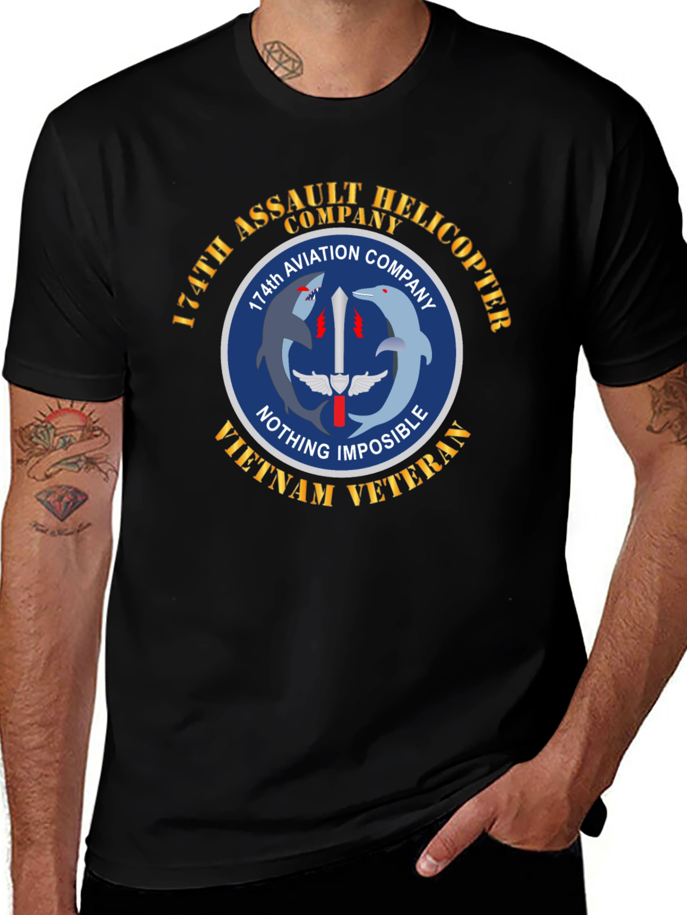 174th Assault Helicopter Company Veteran T-Shirt