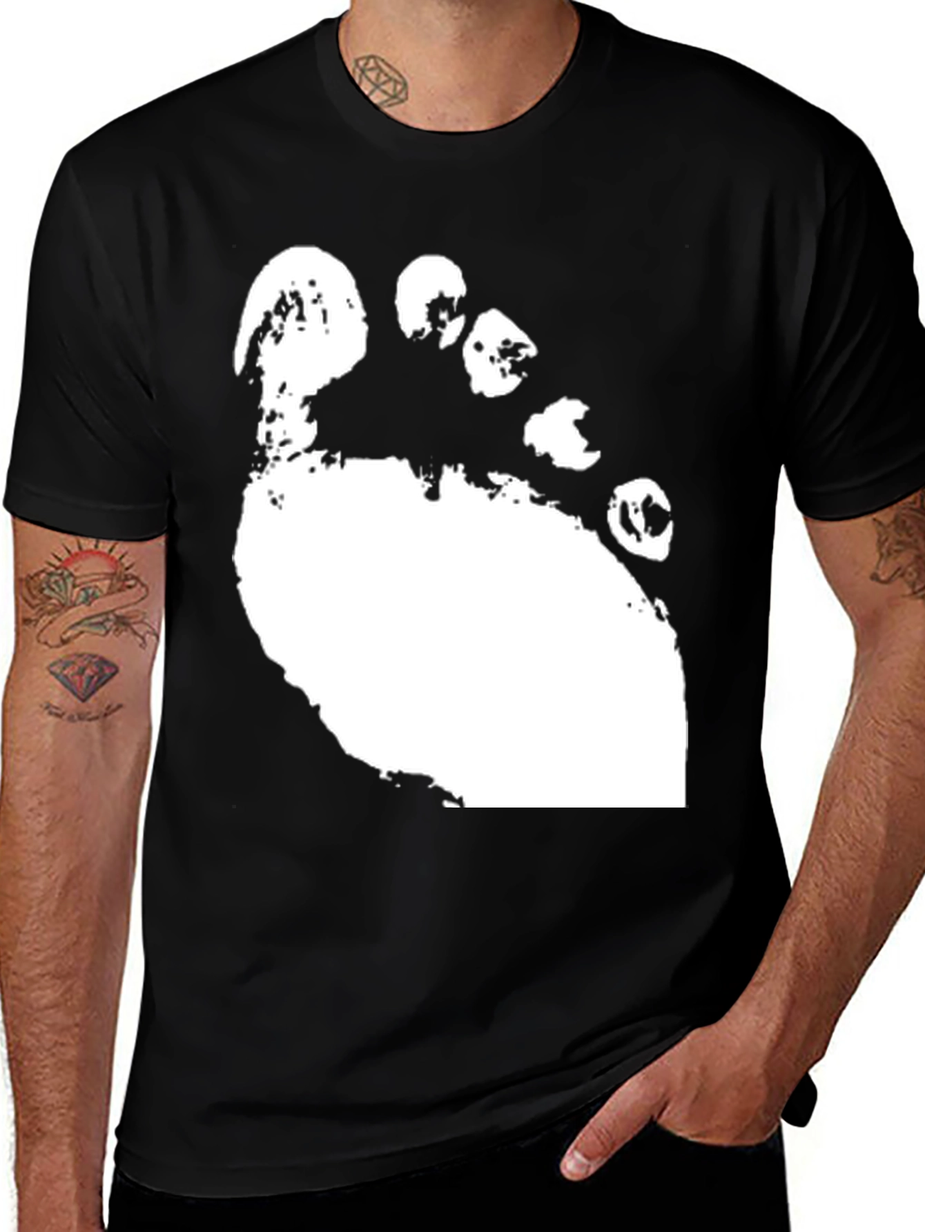 Barefoot Footprint Graphic Tee