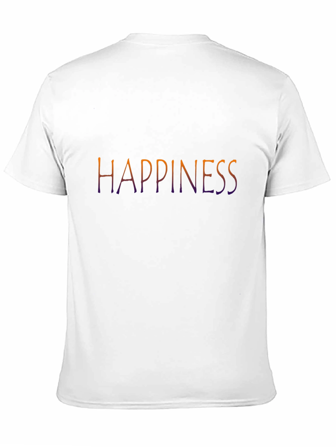Happiness Graphic Tee - Black Casual T-Shirt