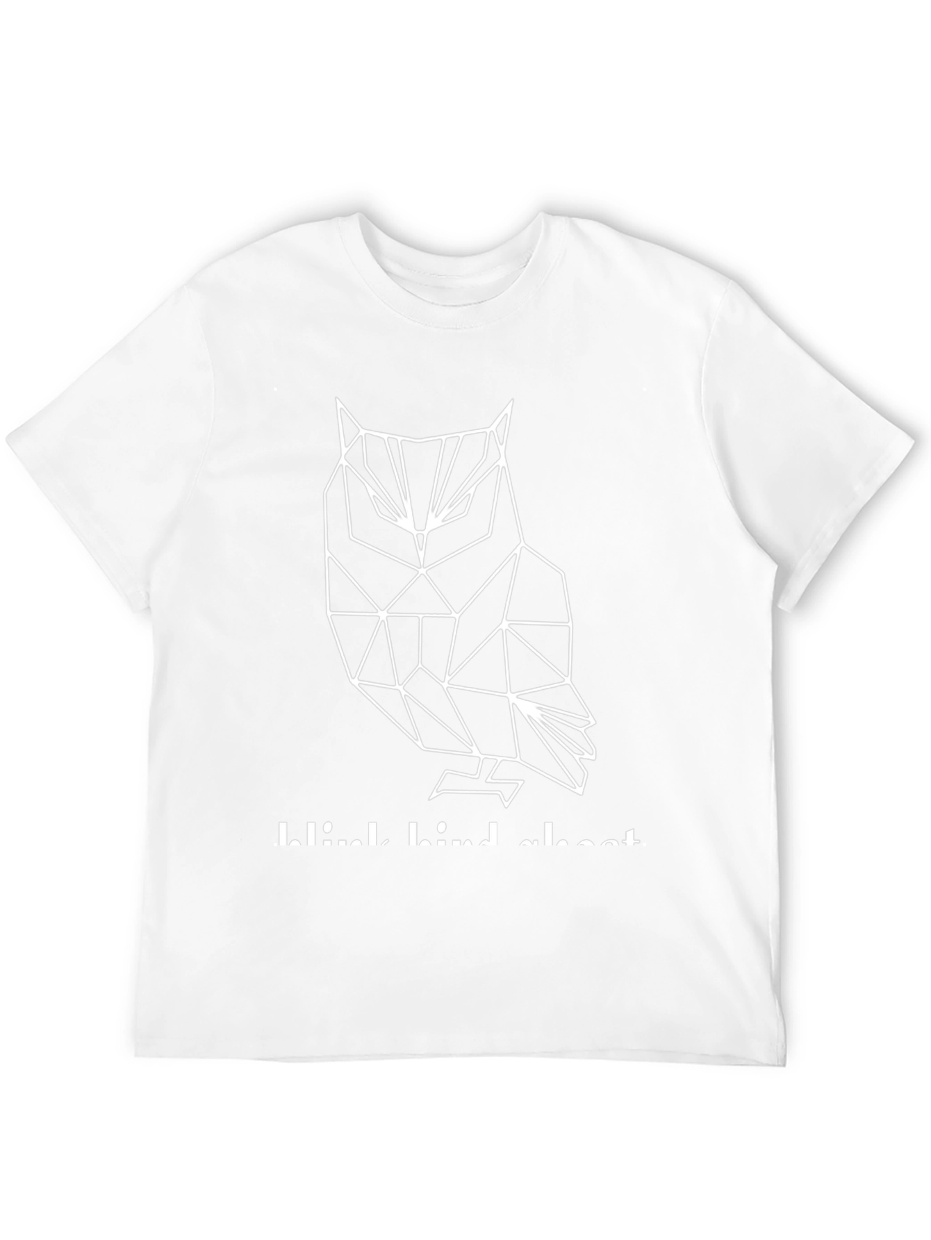 Geometric Owl Graphic Tee - Mens Black T-Shirt