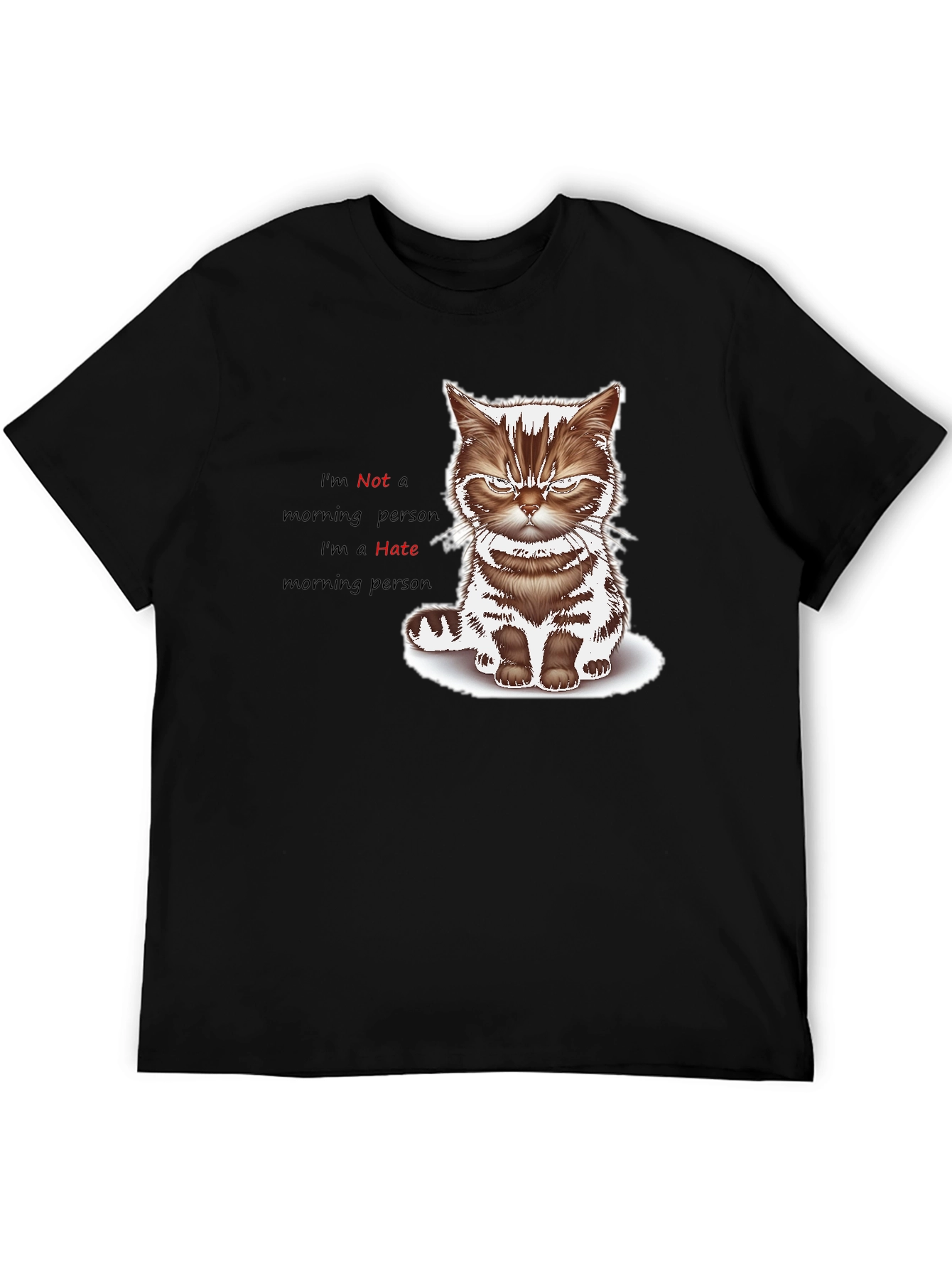 Grumpy Cat I Hate Morning Graphic Tee