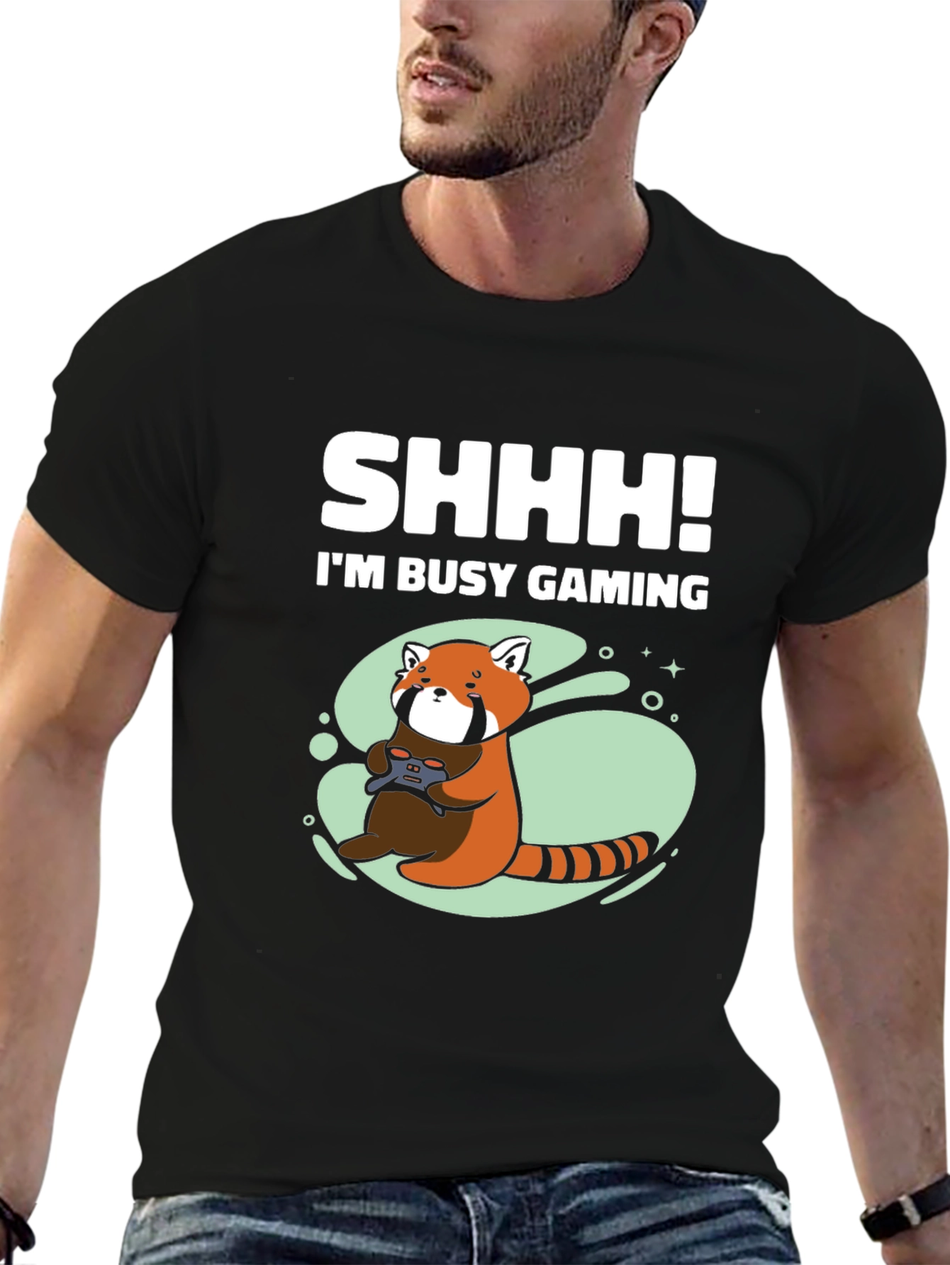 Gamer Red Panda T-Shirt - Do Not Disturb