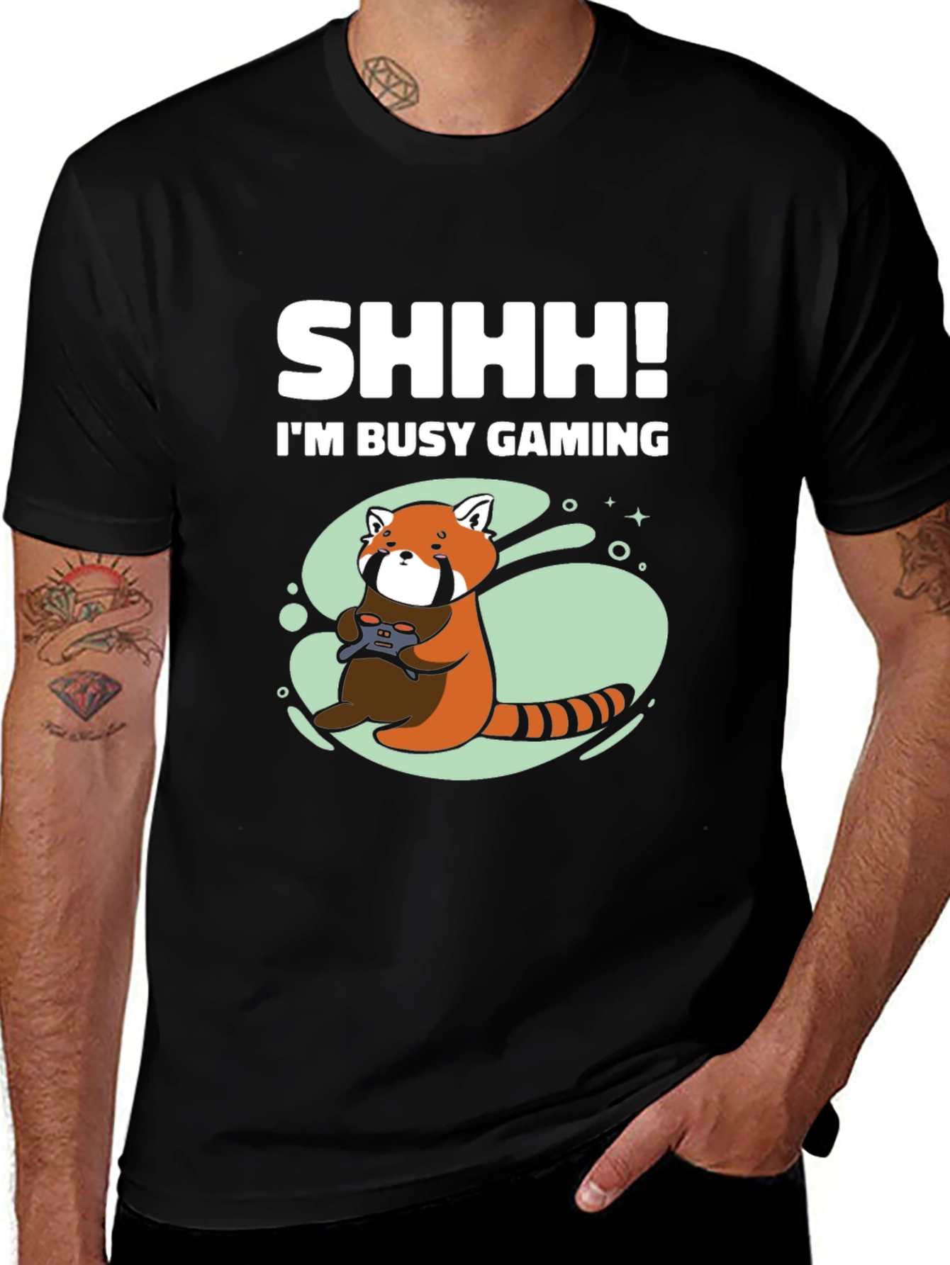 Gamer Red Panda T-Shirt - Do Not Disturb