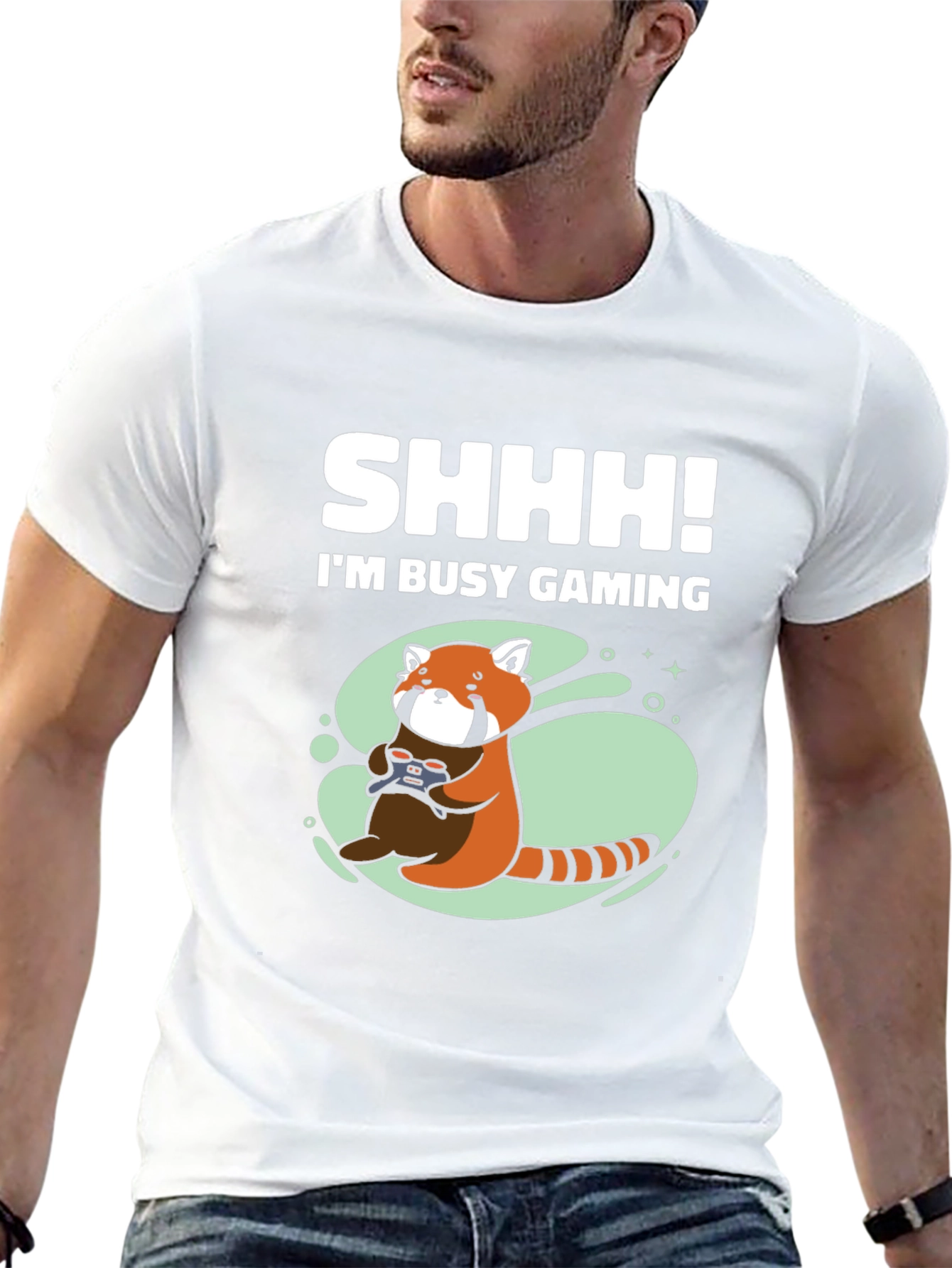 Gamer Red Panda T-Shirt - Do Not Disturb