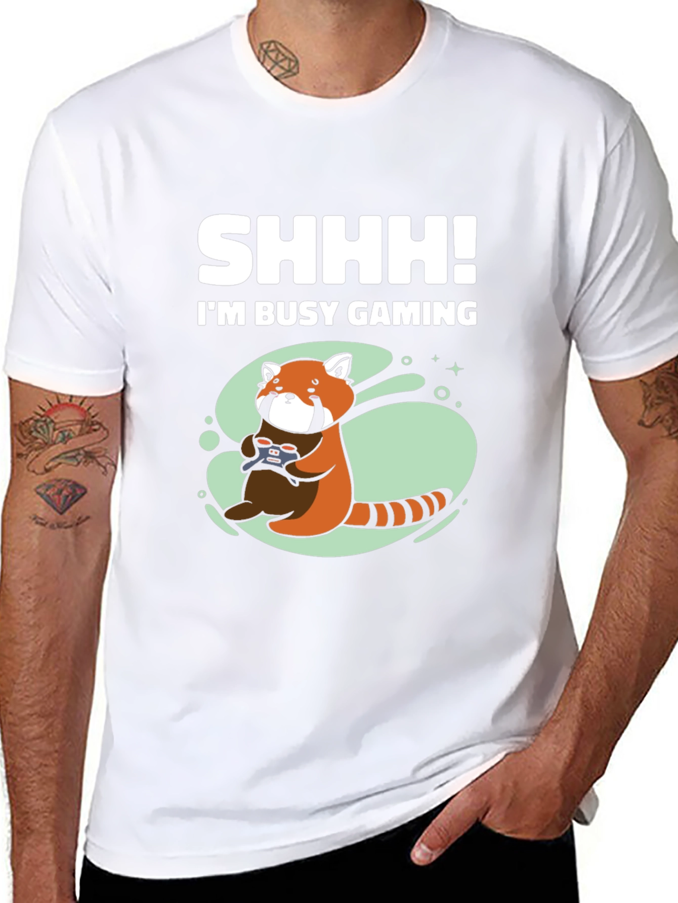 Gamer Red Panda T-Shirt - Do Not Disturb