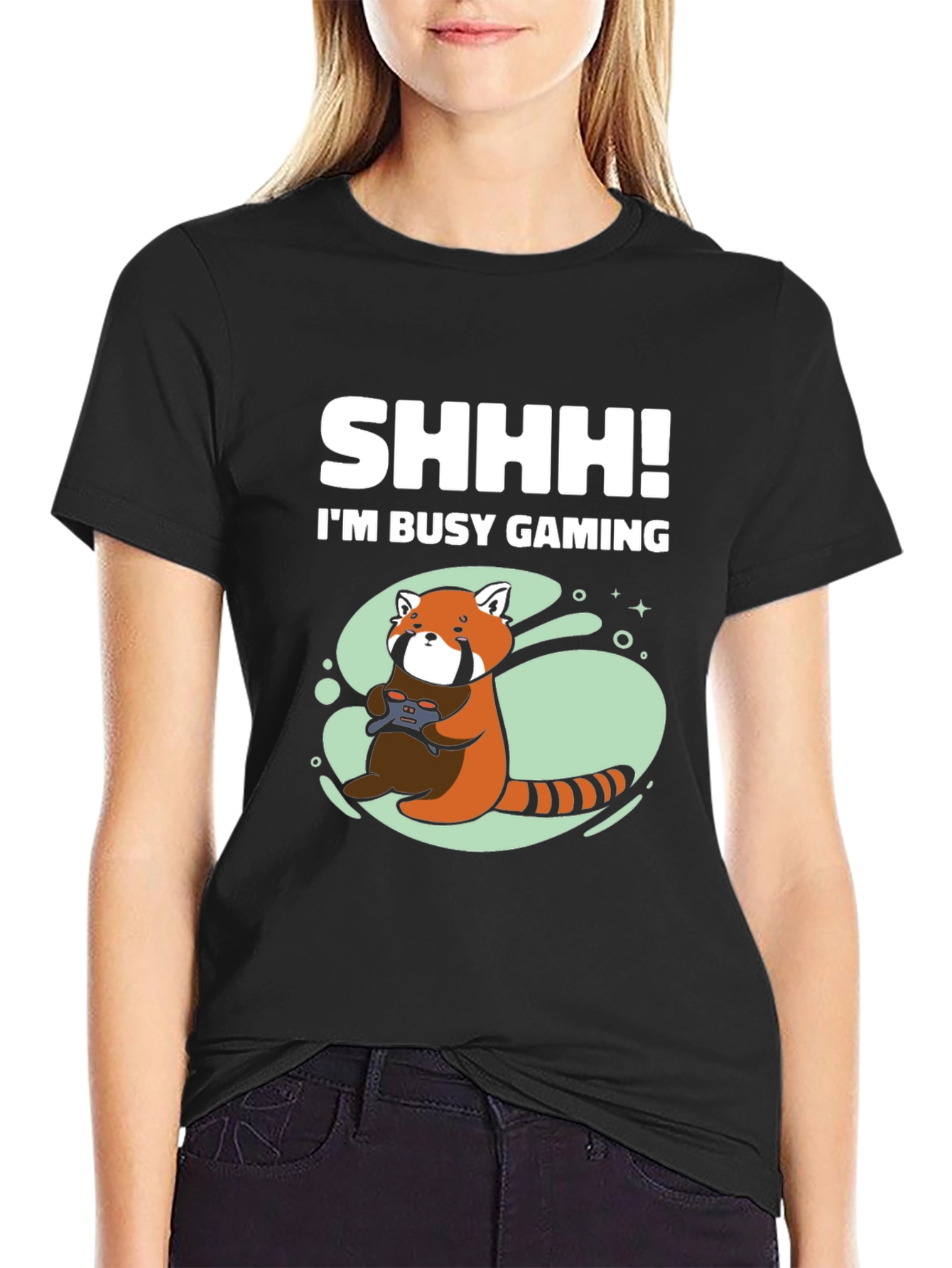 Gamer Red Panda T-Shirt - Do Not Disturb