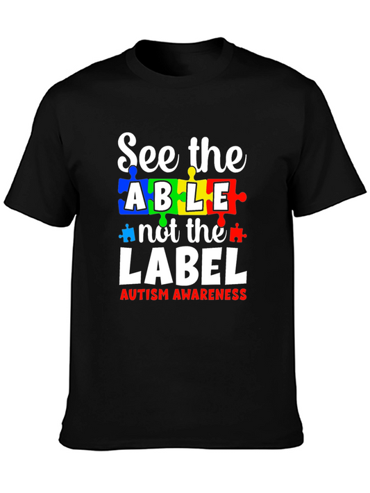 Autism Awareness T-Shirt: See the Able Not the Label