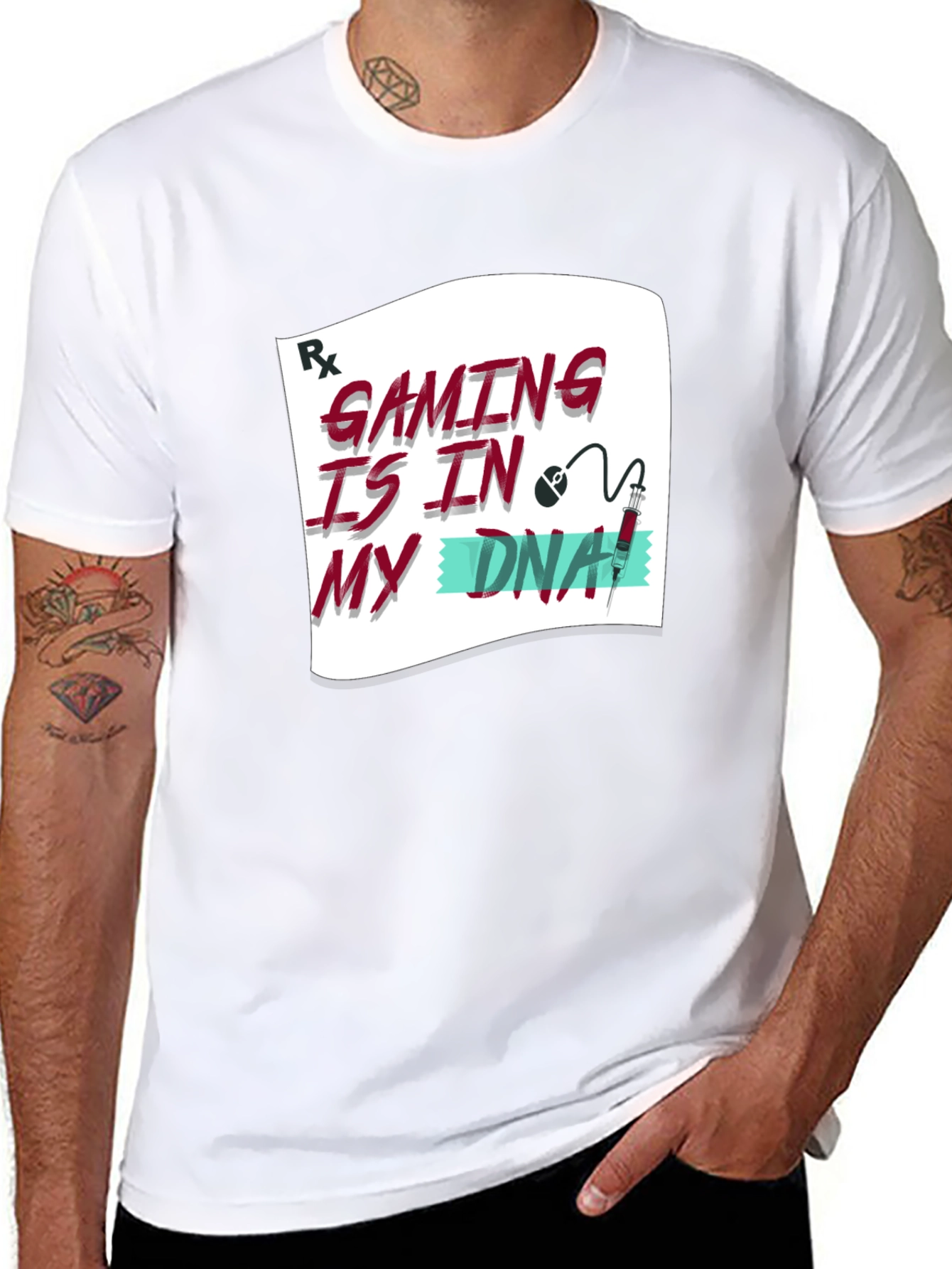 Gaming DNA T-Shirt - Gamer Rx Funny Tee
