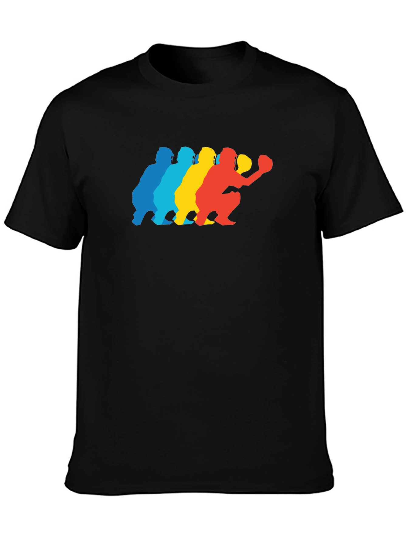 Baseball Catcher Silhouette Graphic Tee