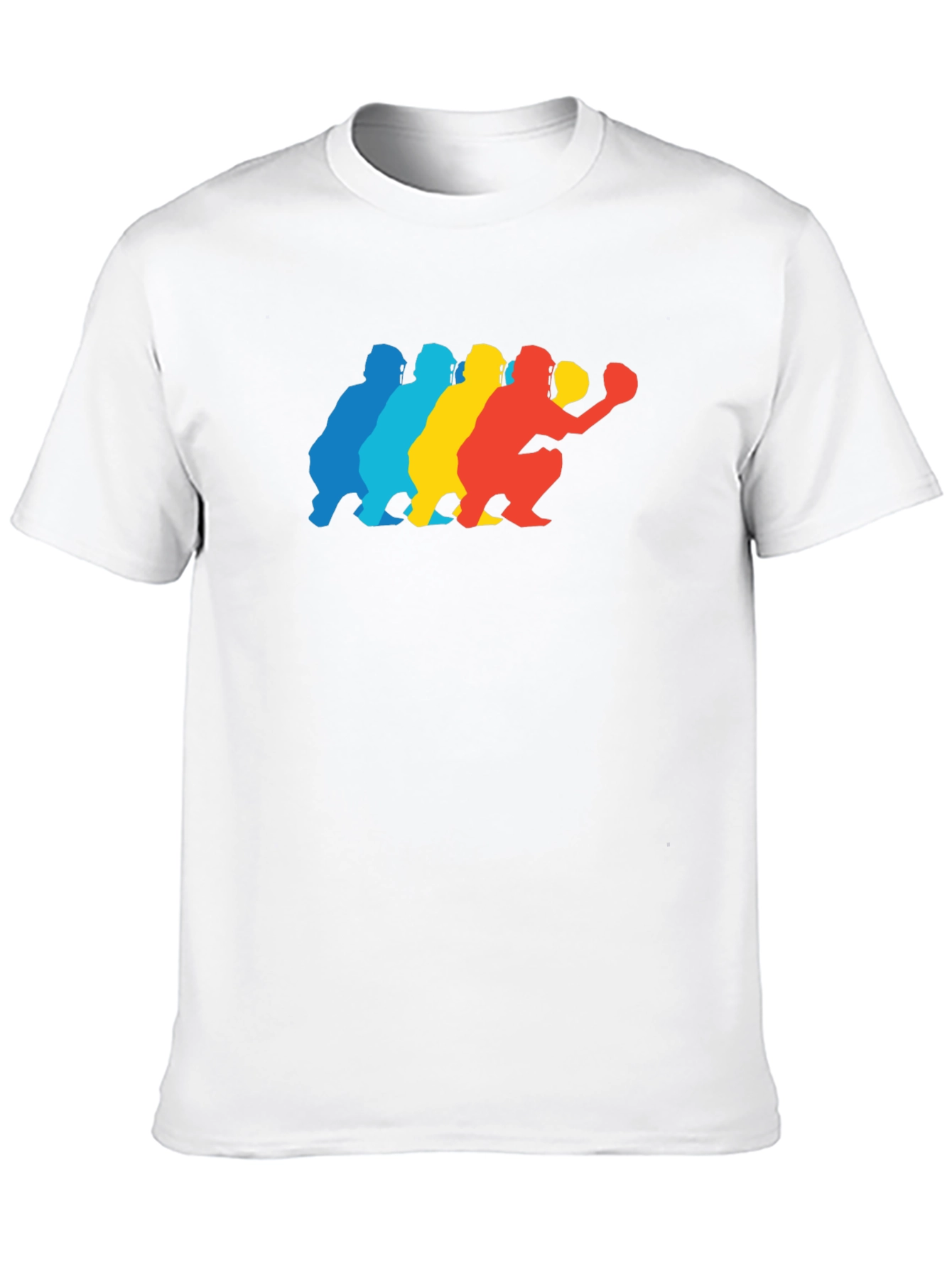 Baseball Catcher Silhouette Graphic Tee