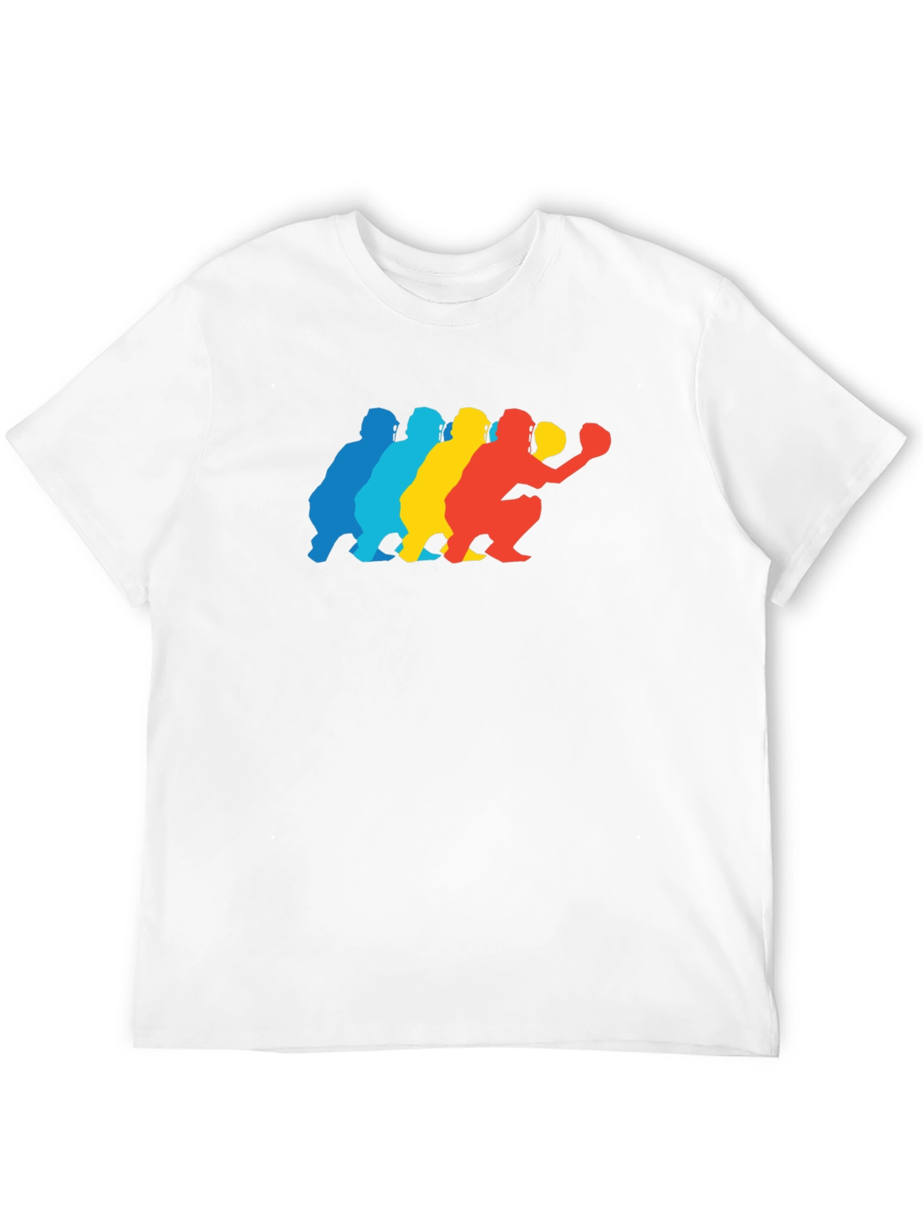 Baseball Catcher Silhouette Graphic Tee