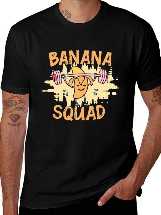 Banana Squad Graphic T-Shirt - Weightlifting Humor