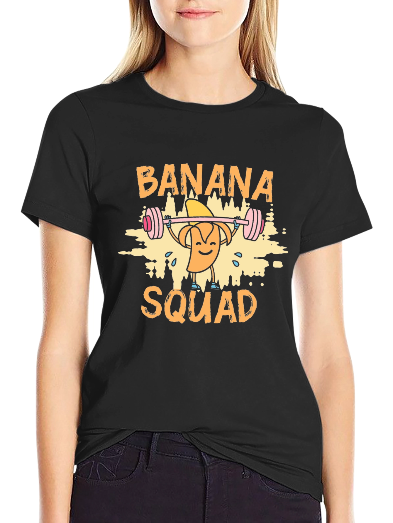 Banana Squad Graphic T-Shirt - Weightlifting Humor