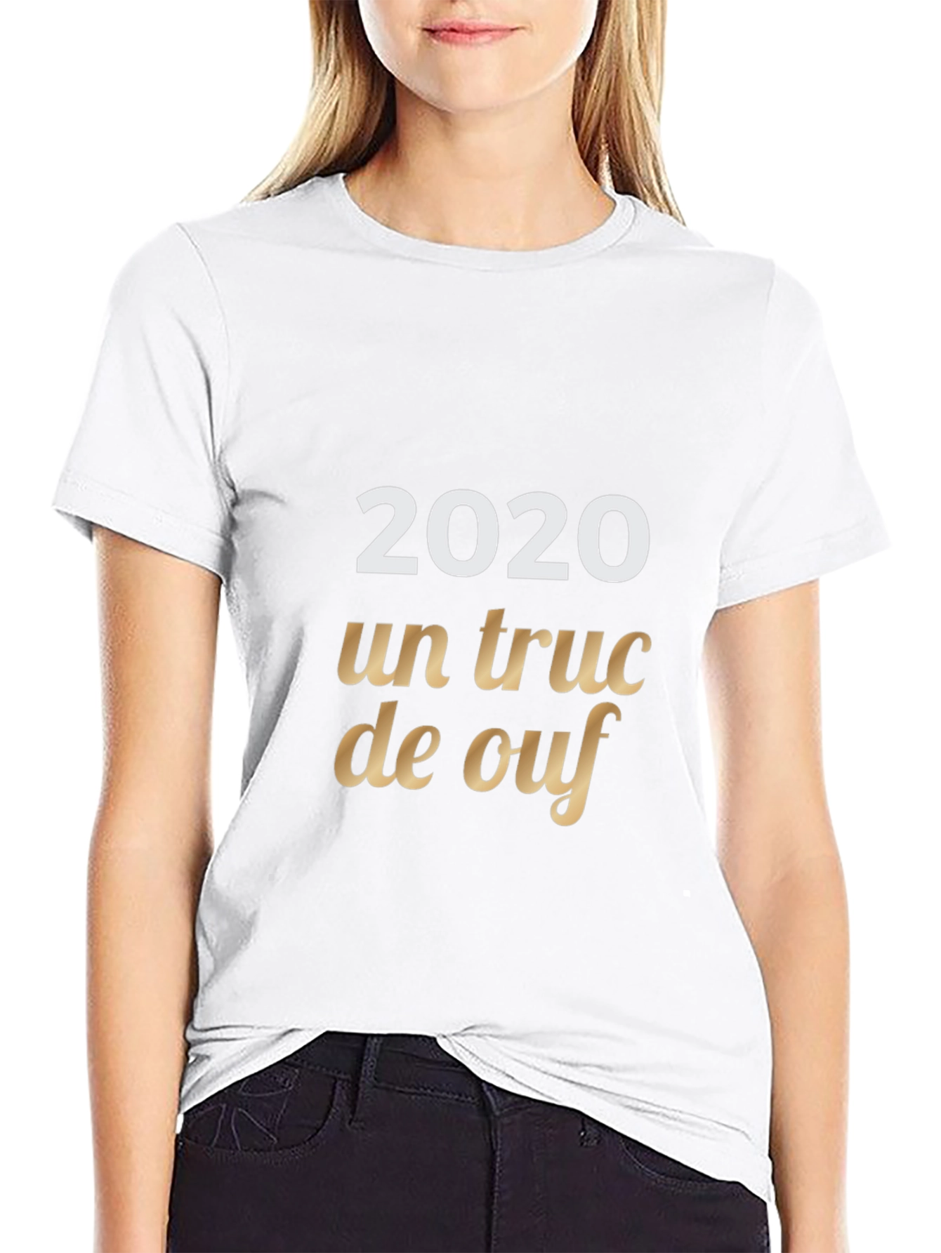 2020 Un truc de ouf Black Graphic Tee