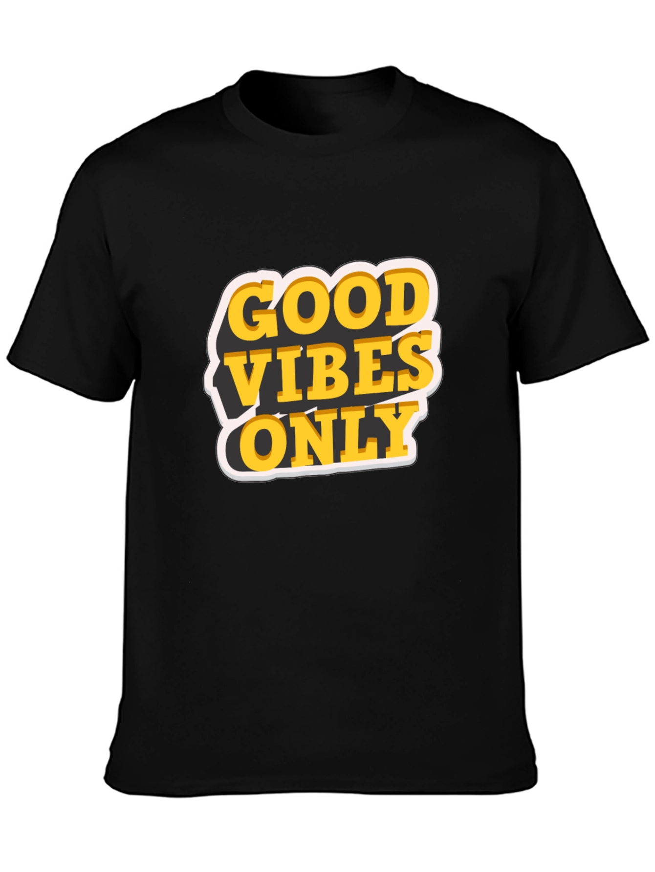Good Vibes Only Graphic T-Shirt - Black