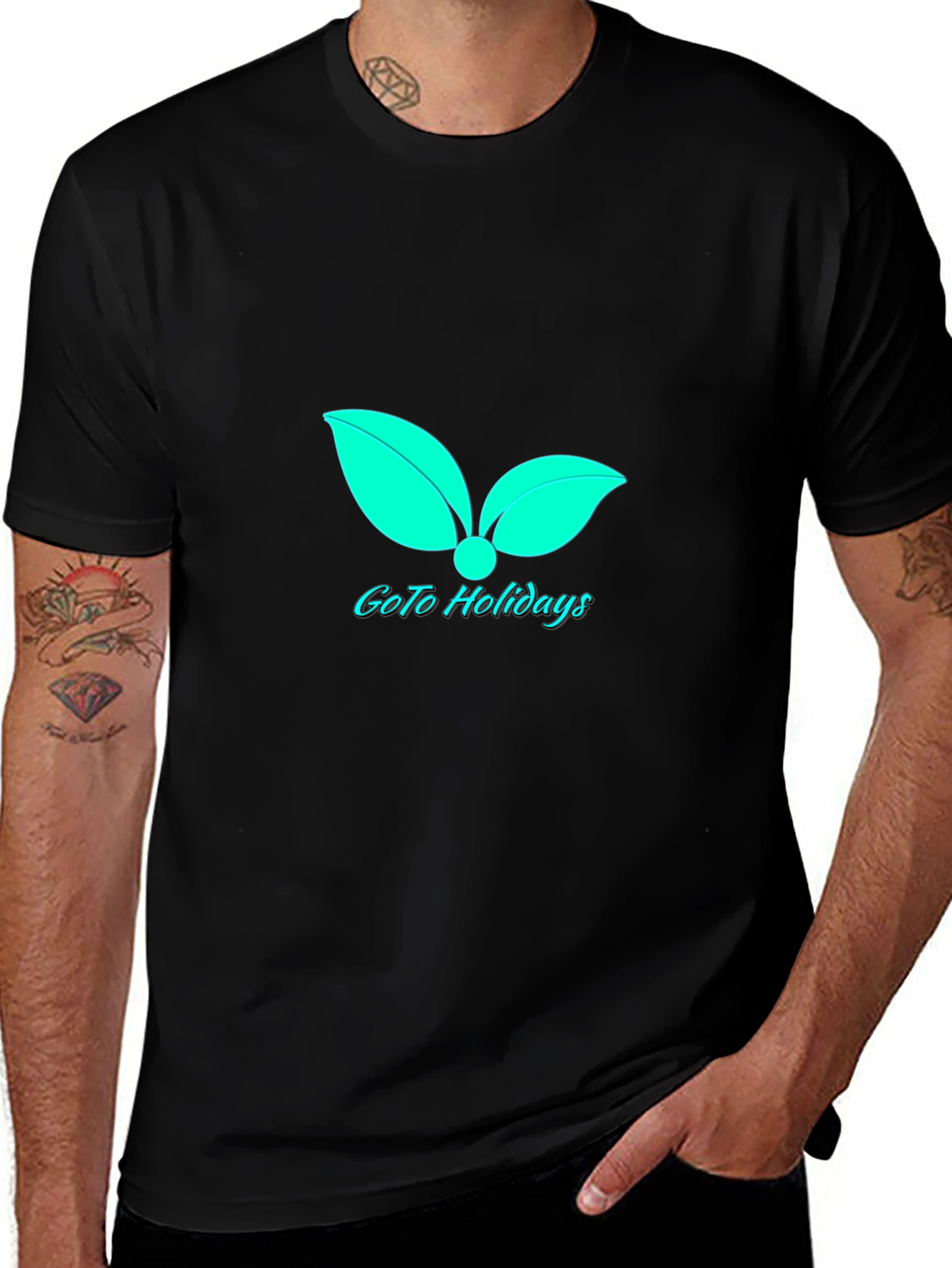 GoTo Holidays Black Graphic Tee