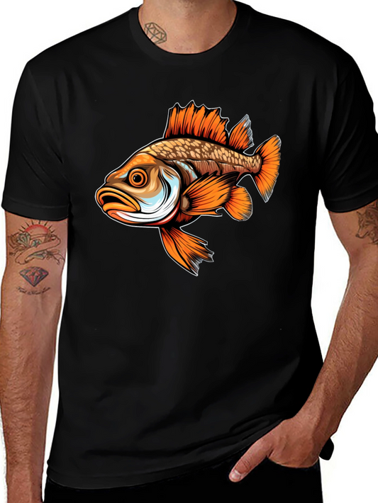 Bass Fish Graphic T-Shirt Angler Apparel