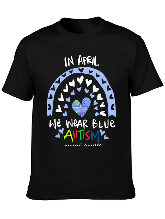 Autism Awareness T-Shirt - In April We Wear Blue