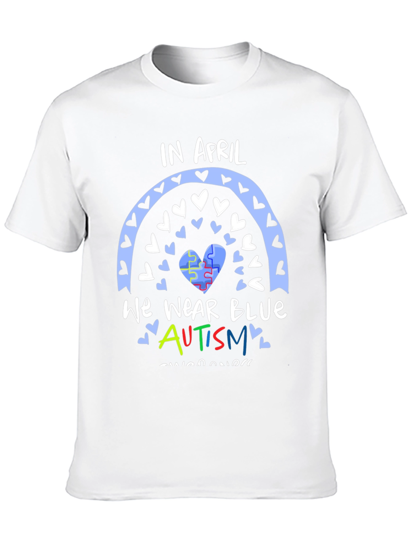 Autism Awareness T-Shirt - In April We Wear Blue