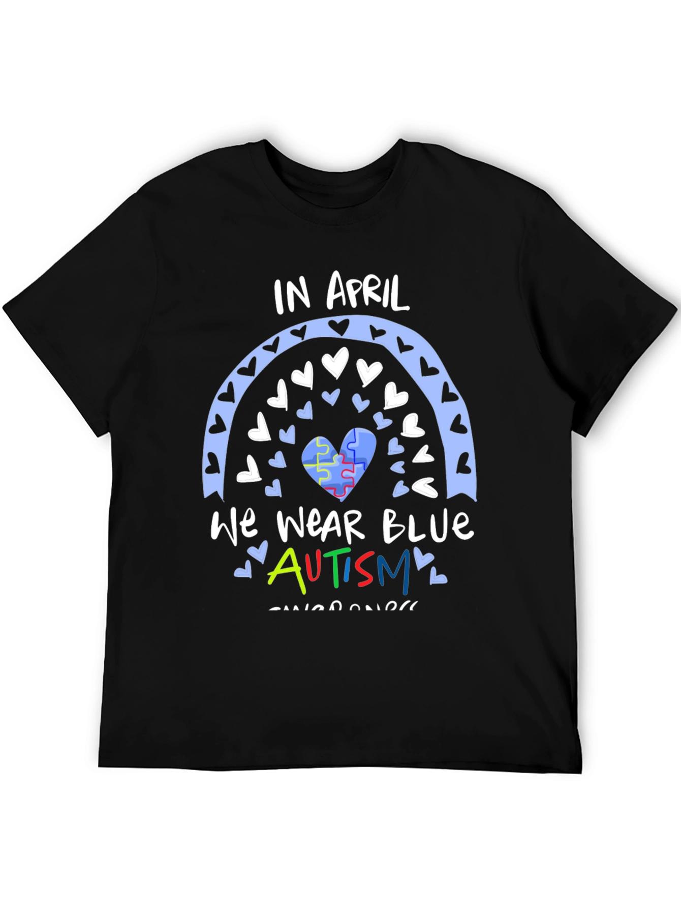 Autism Awareness T-Shirt - In April We Wear Blue