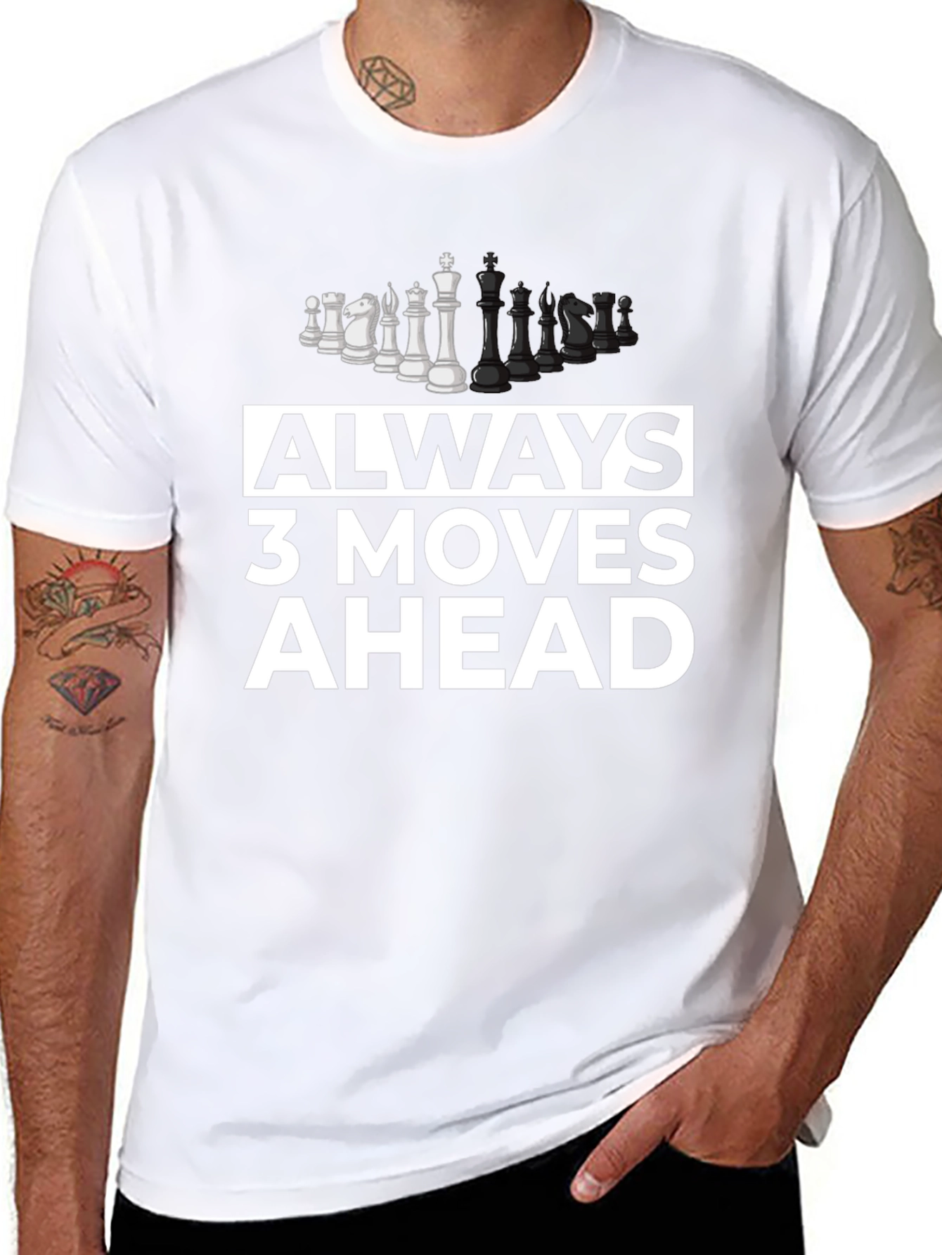 Always 3 Moves Ahead Chess T-Shirt