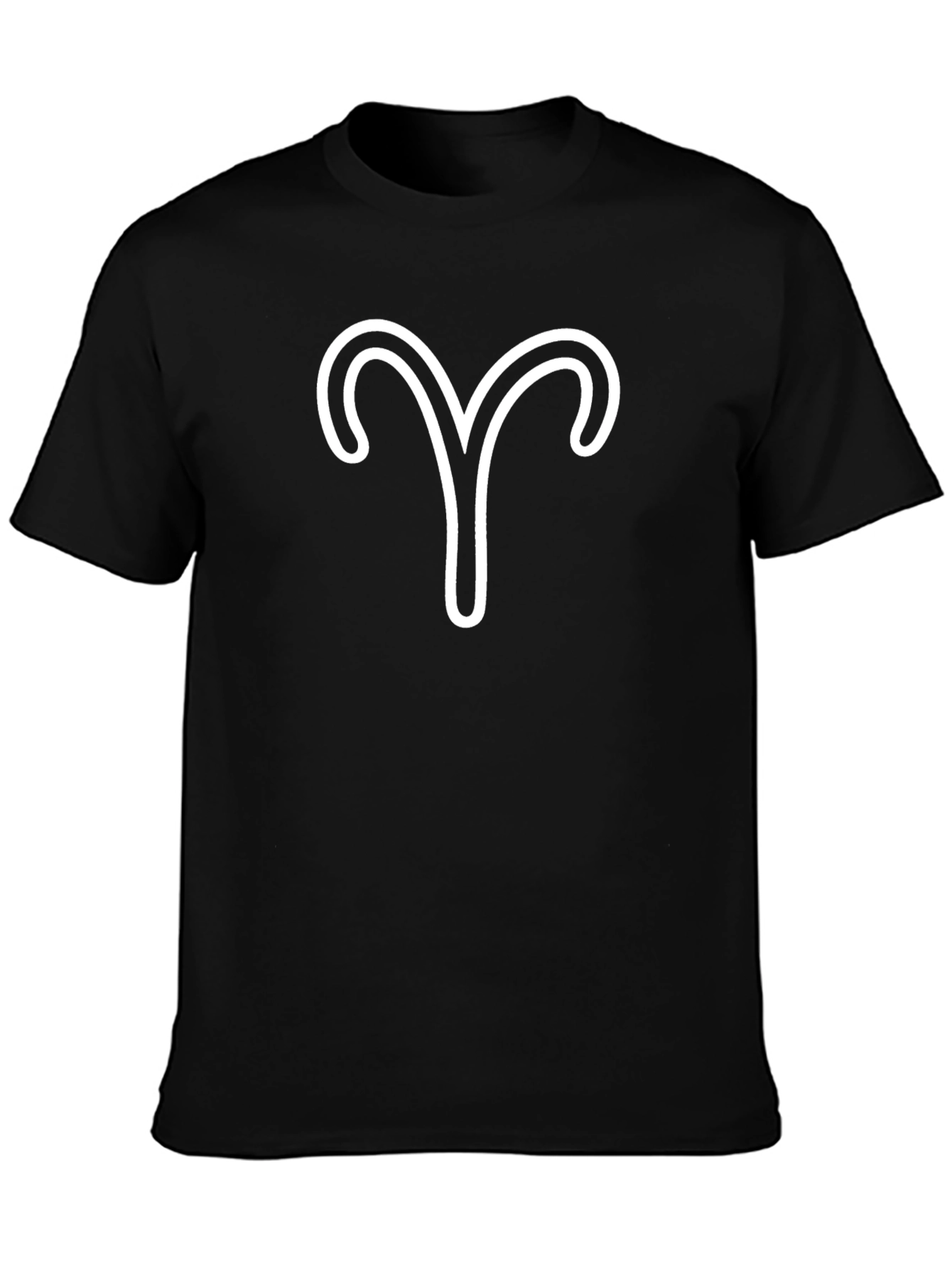Aries Zodiac Sign Black T-Shirt