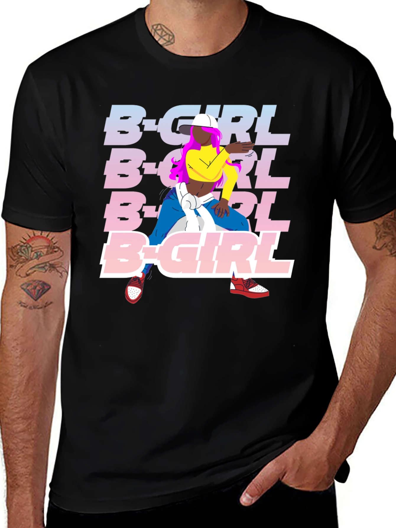 B-Girl Graphic T-Shirt - Streetwear Style