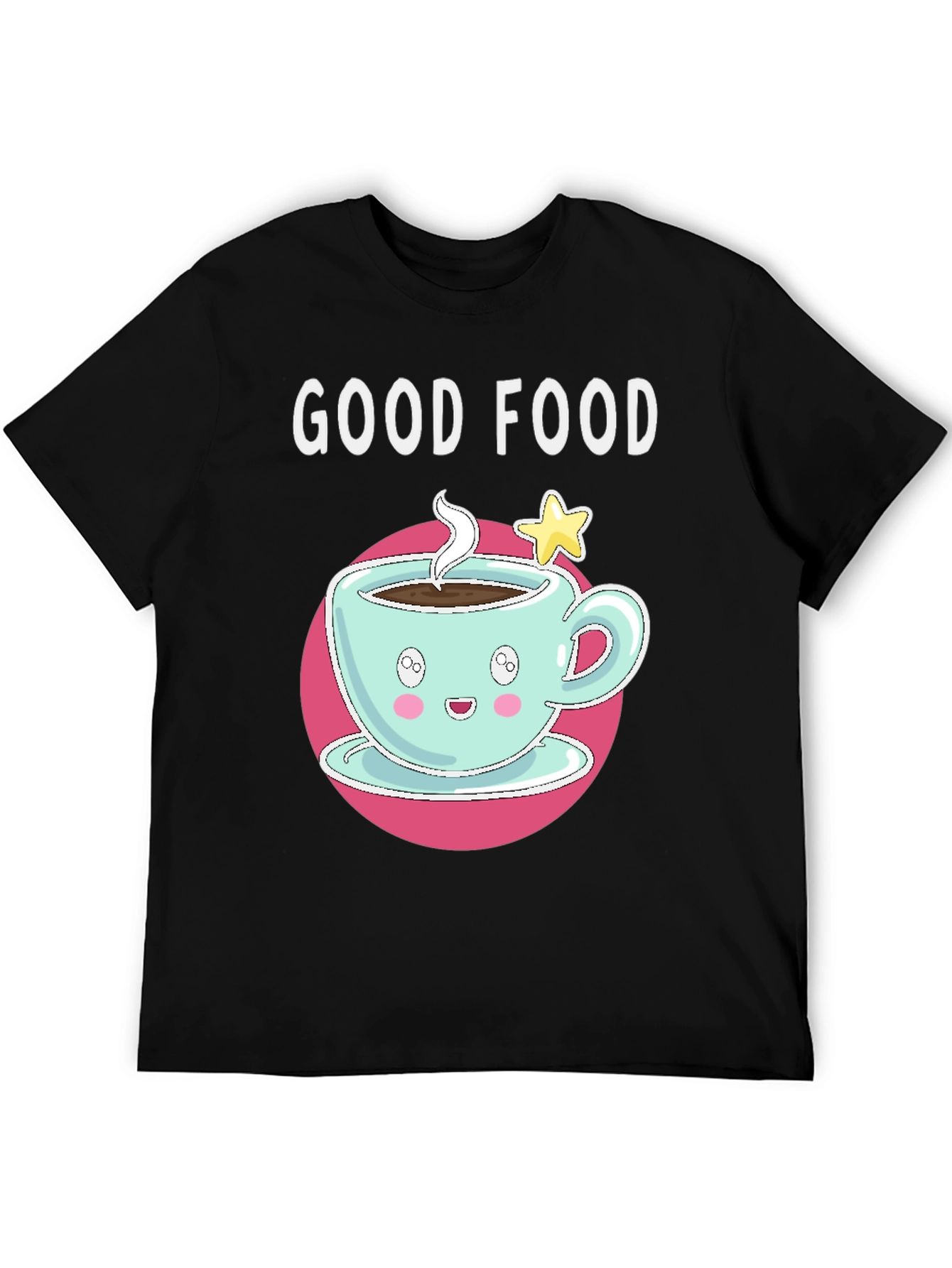 Good Food Cute Coffee Cup Graphic Tee
