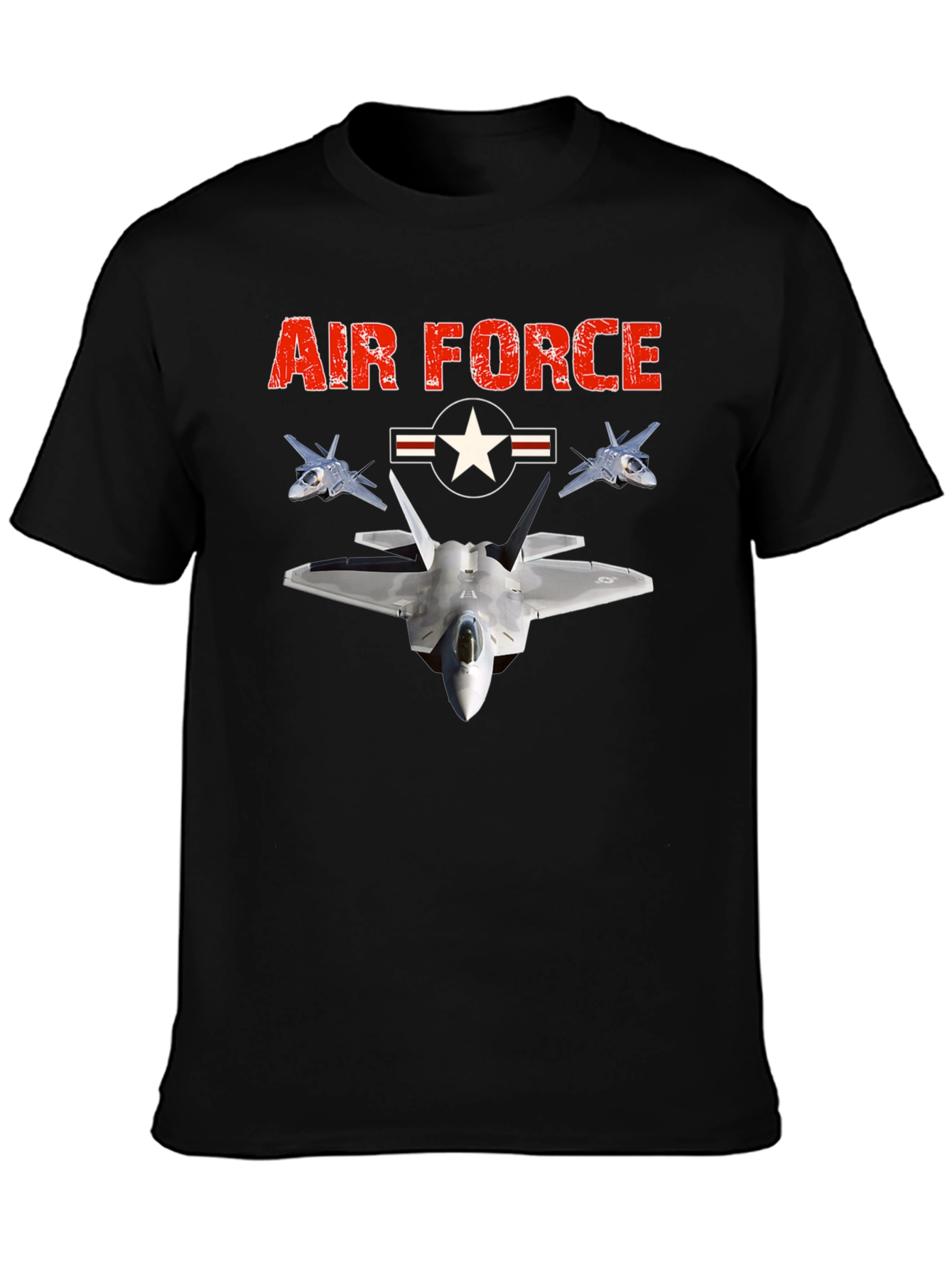 Air Force Jet Fighter Graphic T-Shirt