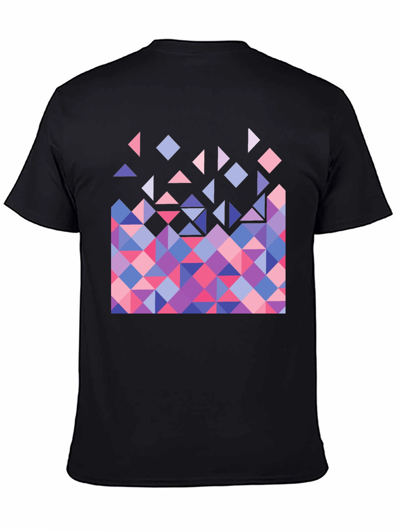 Geometric Triangle Pattern Graphic Tee