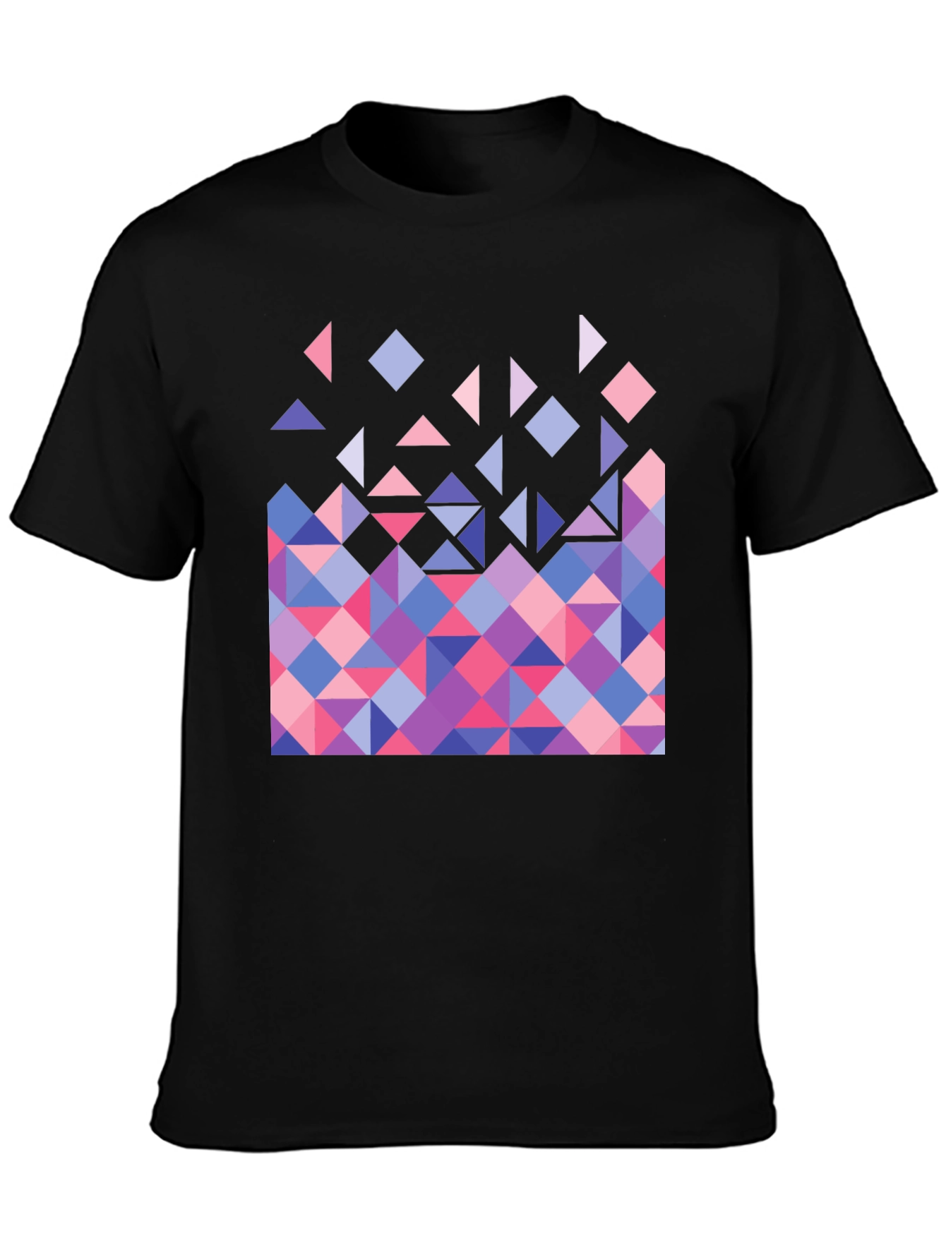 Geometric Triangle Pattern Graphic Tee