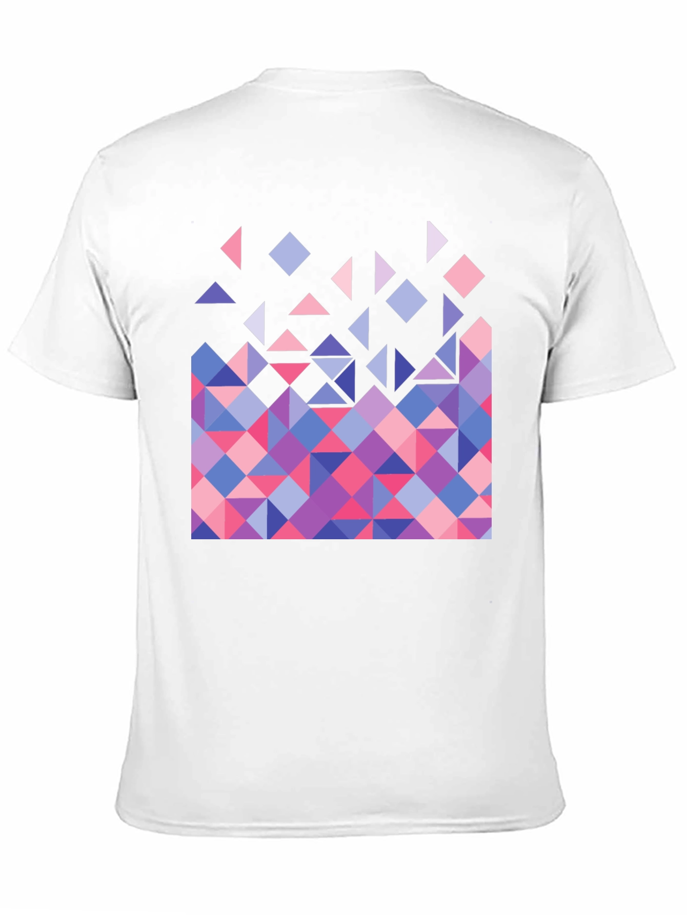 Geometric Triangle Pattern Graphic Tee
