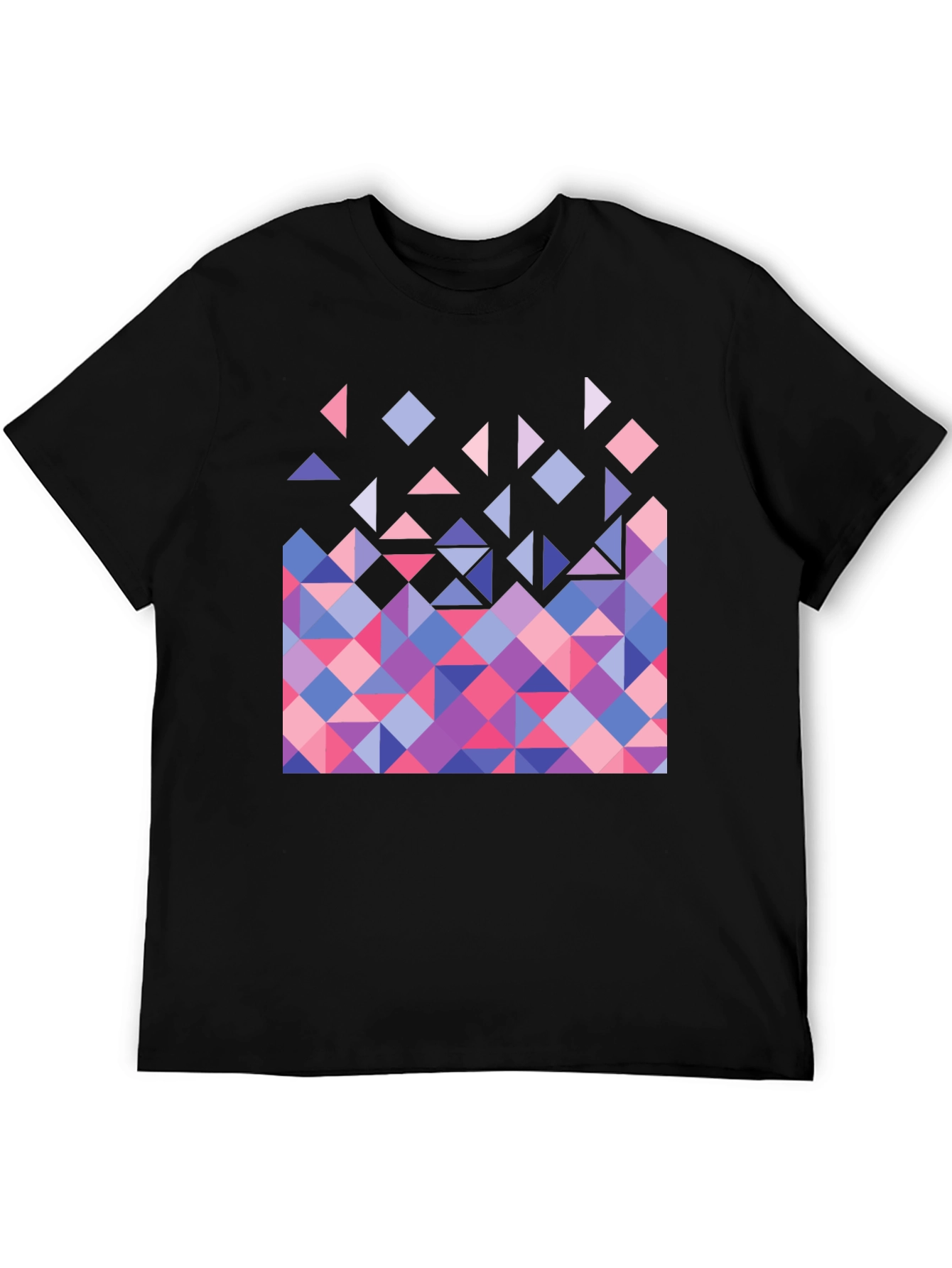 Geometric Triangle Pattern Graphic Tee