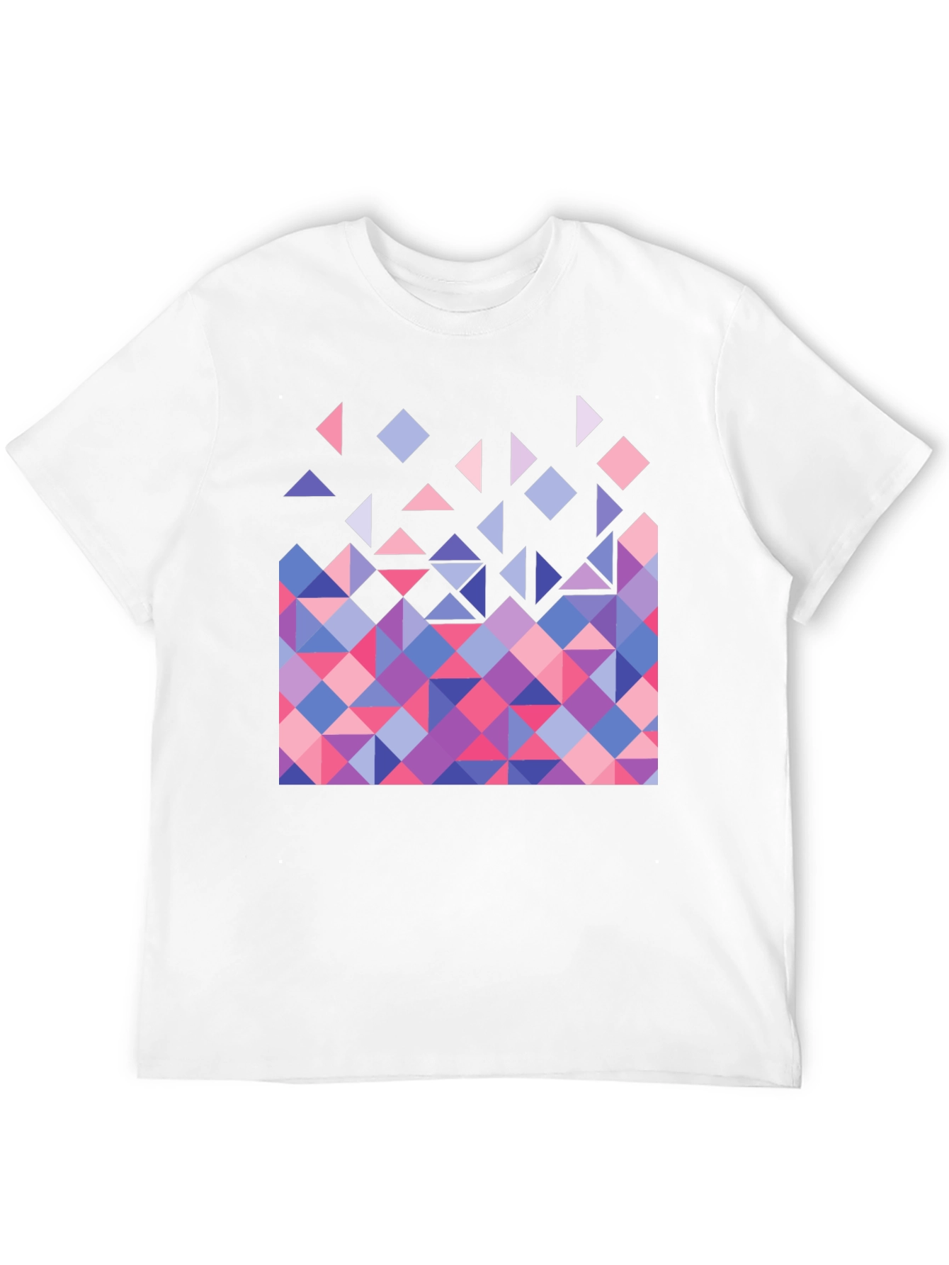 Geometric Triangle Pattern Graphic Tee