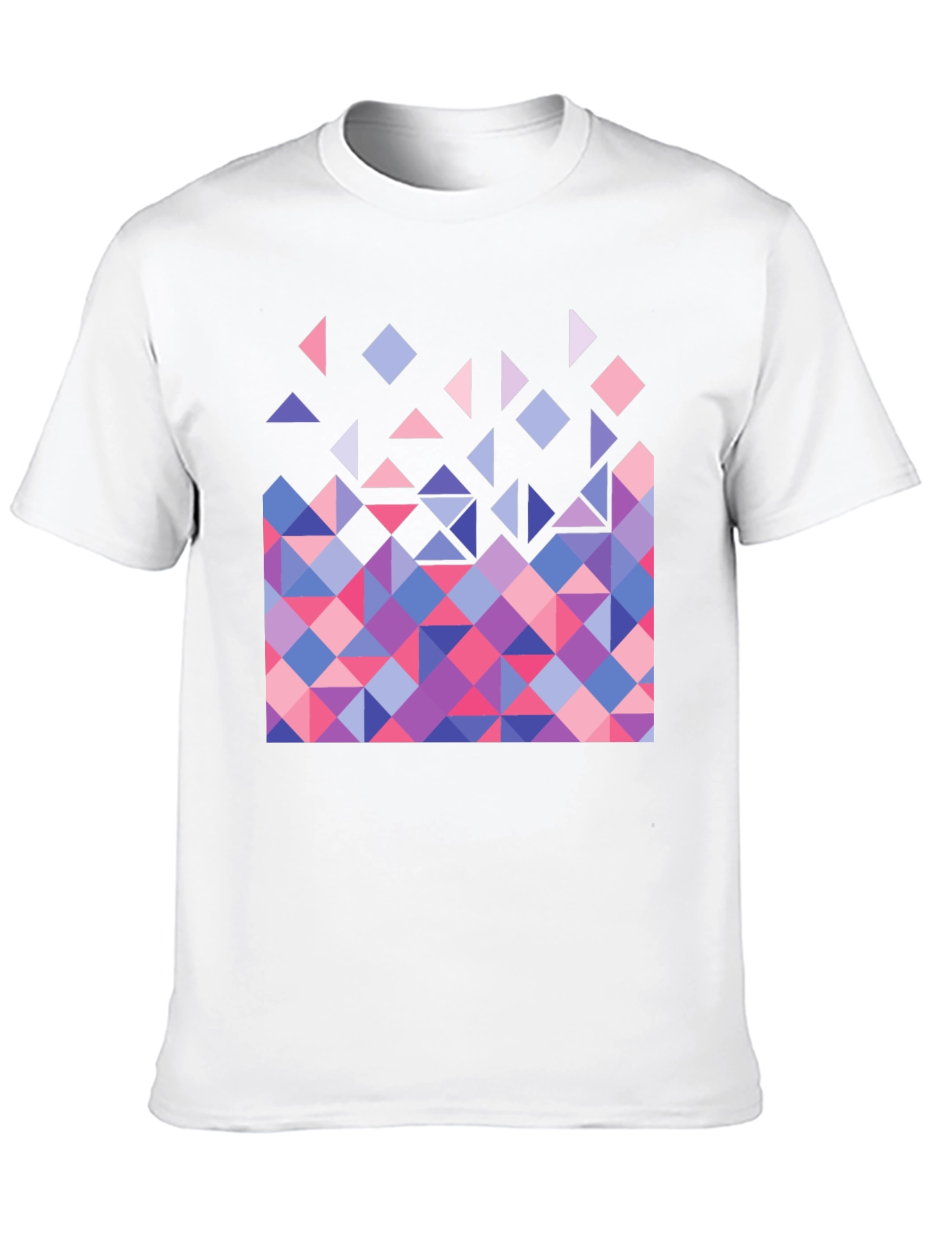 Geometric Triangle Pattern Graphic Tee