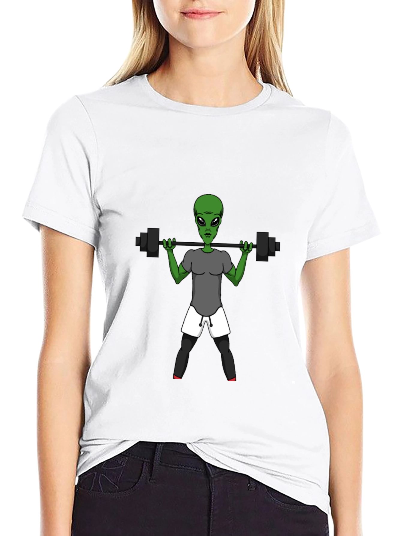 Alien Gym T-Shirt: Lift Off Your Workout!