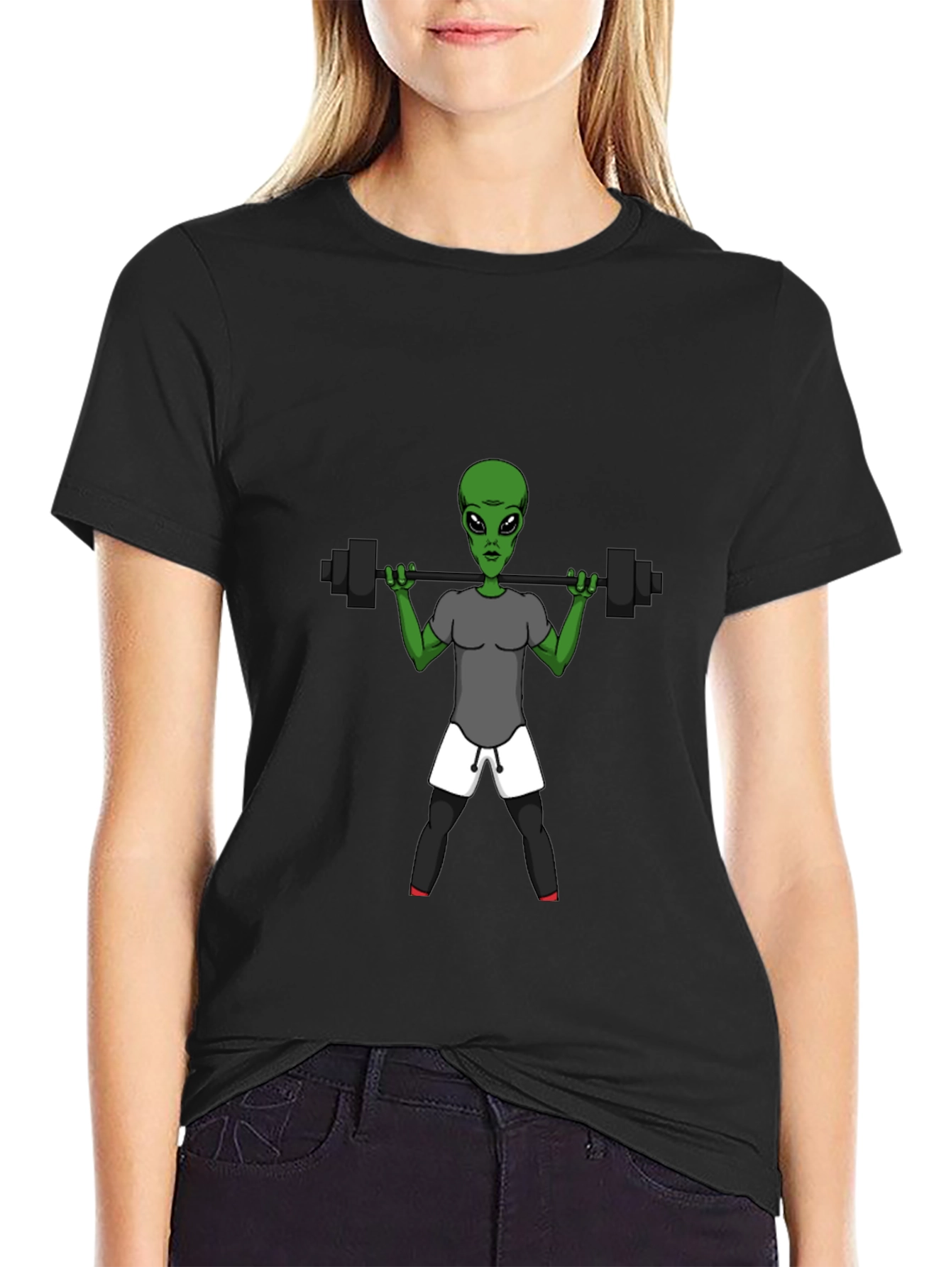 Alien Gym T-Shirt: Lift Off Your Workout!