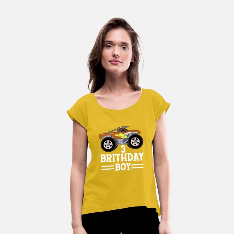 3 Birthday Boy Monster Trucks