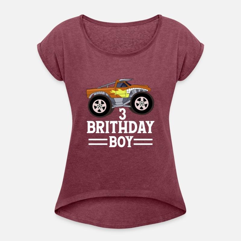 3 Birthday Boy Monster Trucks