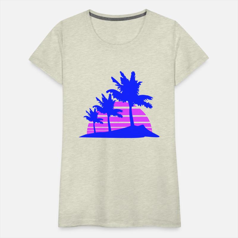 3 Palm Trees Island Tree Stripe Sun Sunset Evening