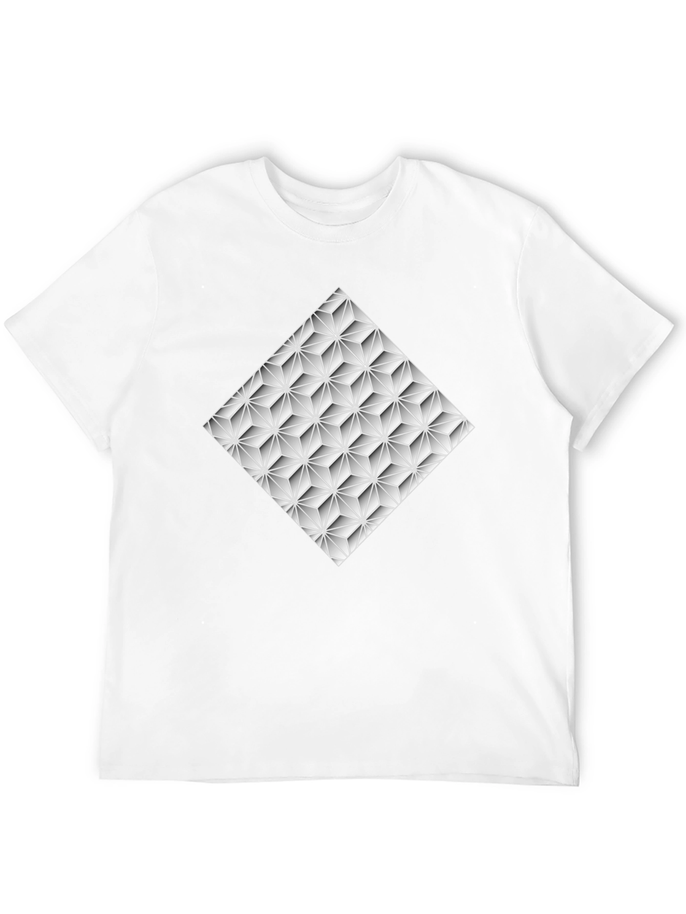 Geometric Pattern Black T-Shirt