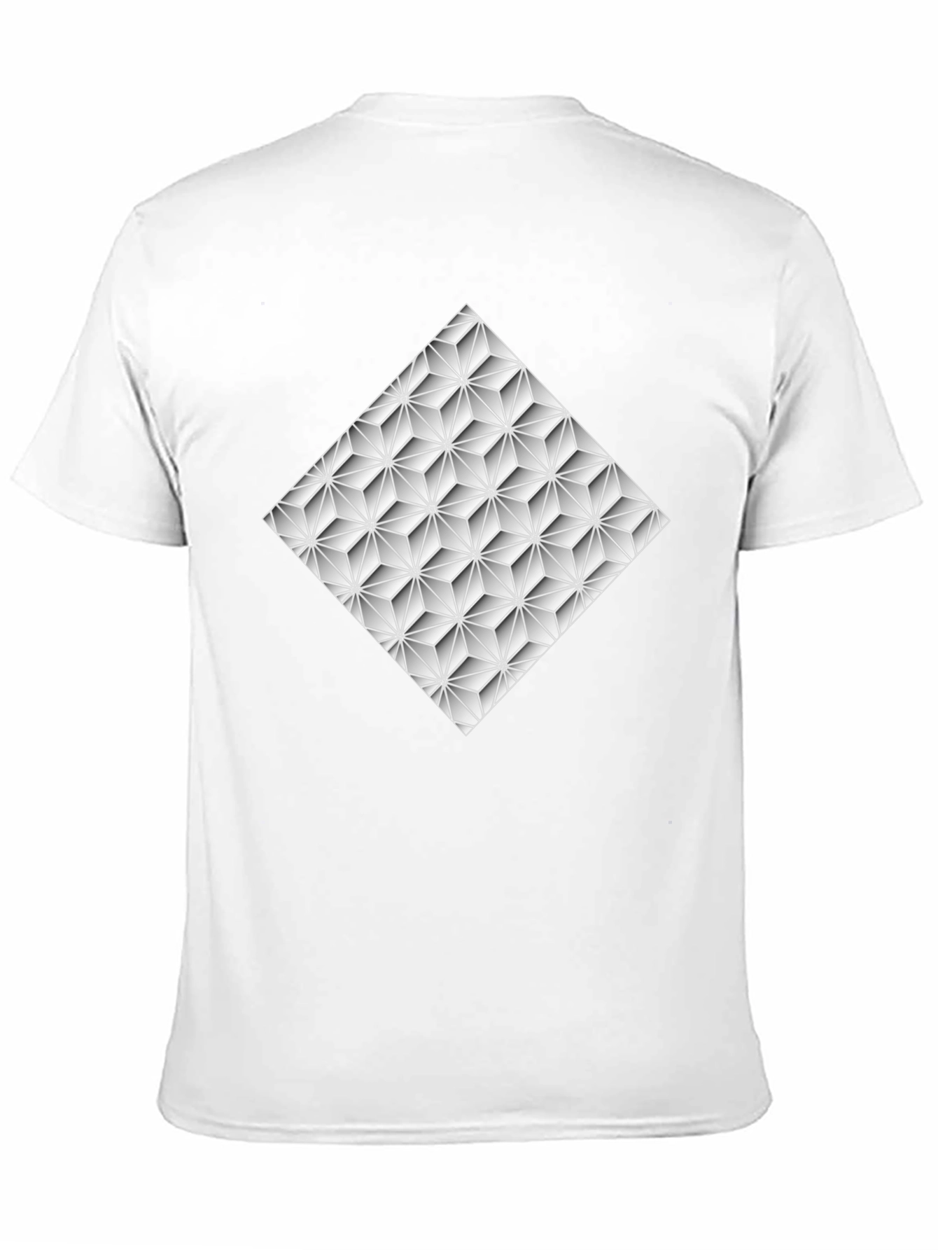 Geometric Pattern Black T-Shirt