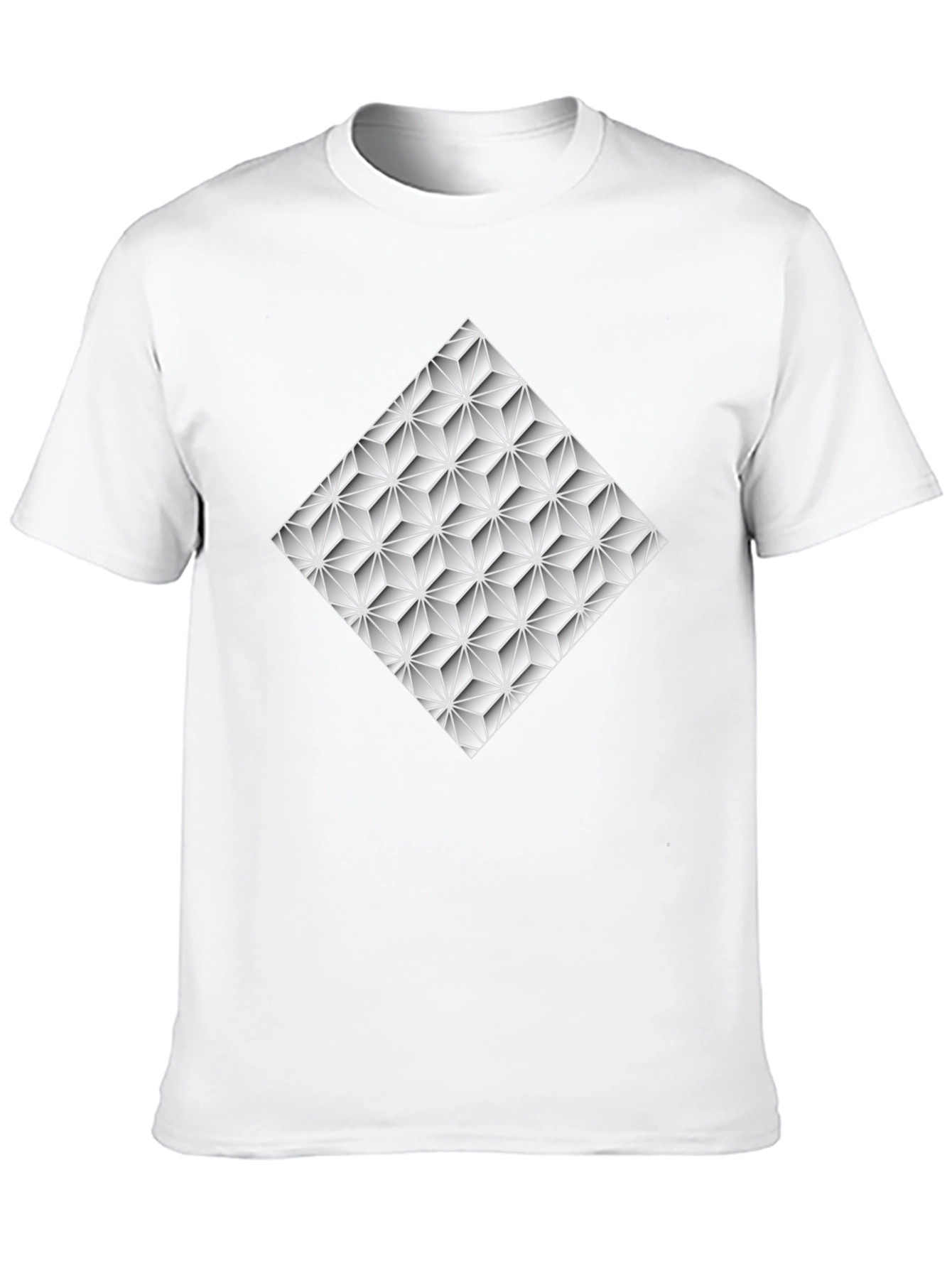 Geometric Pattern Black T-Shirt