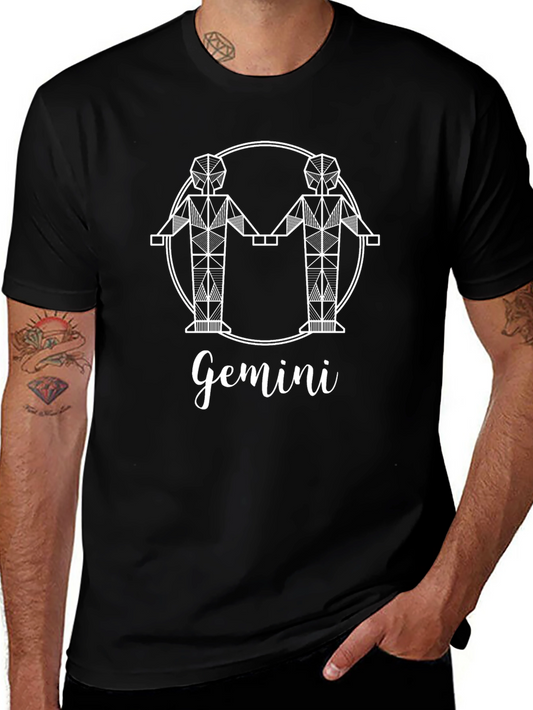 Gemini Zodiac Graphic T-Shirt - Astrology Tee