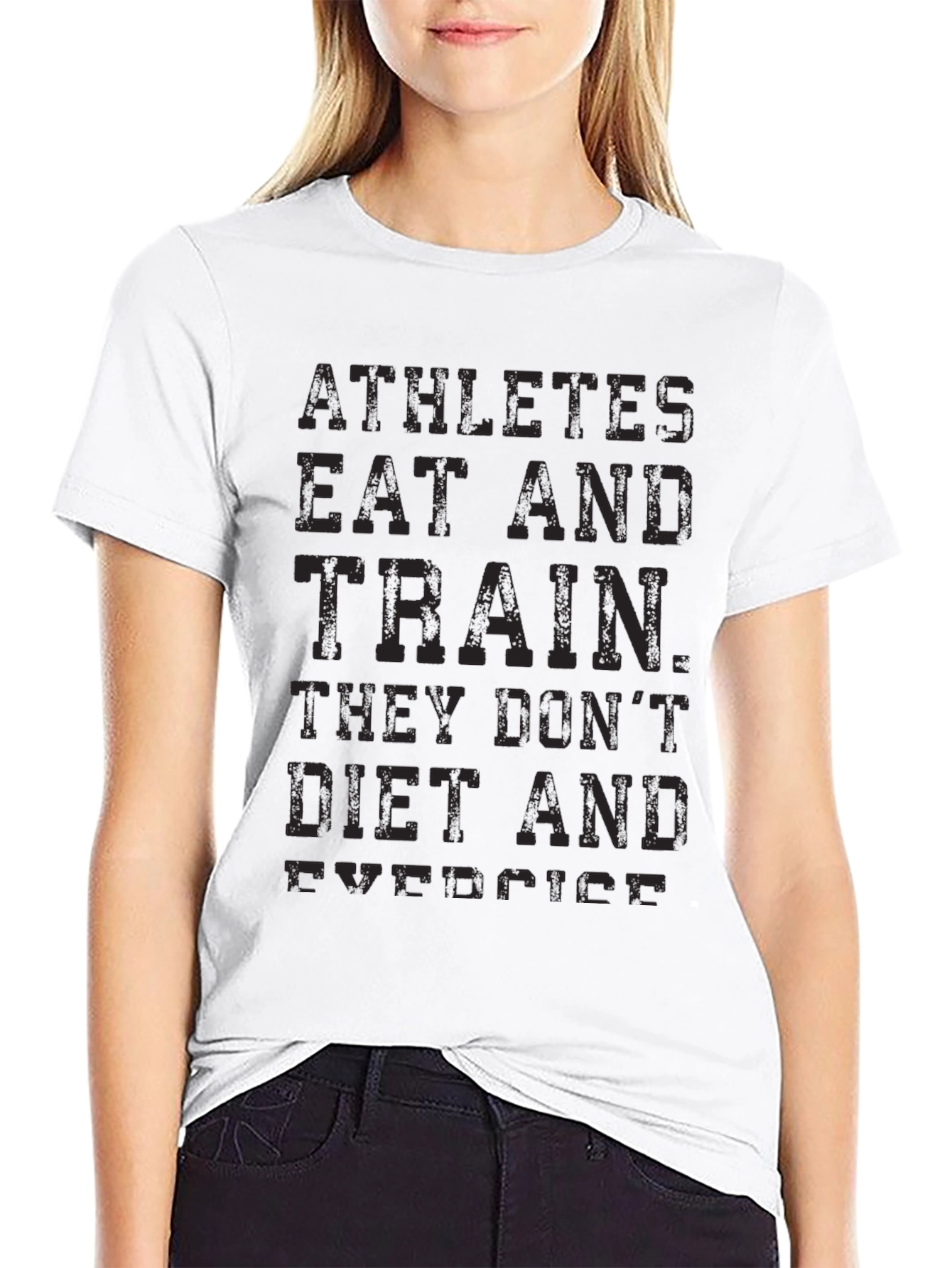 Athletes T-Shirt - Eat and Train - Fitness