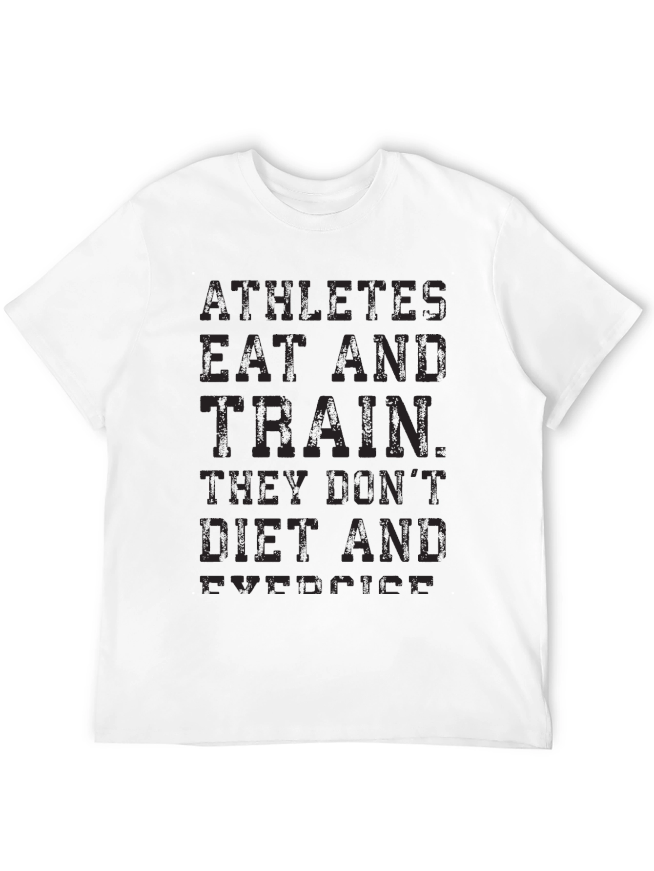 Athletes T-Shirt - Eat and Train - Fitness